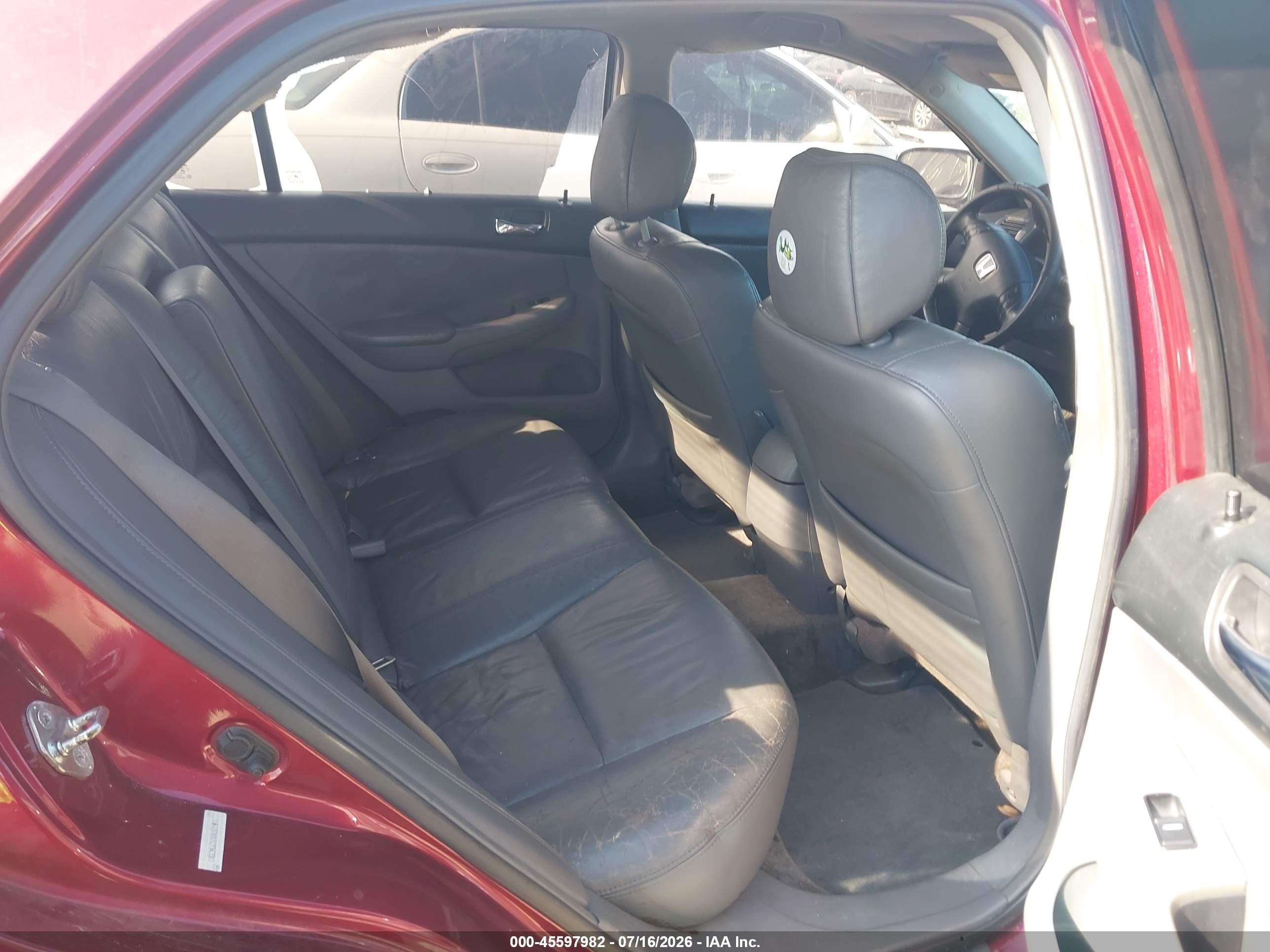 2004 Honda Accord 3.0 Ex Red vin: 1HGCM66504A001996