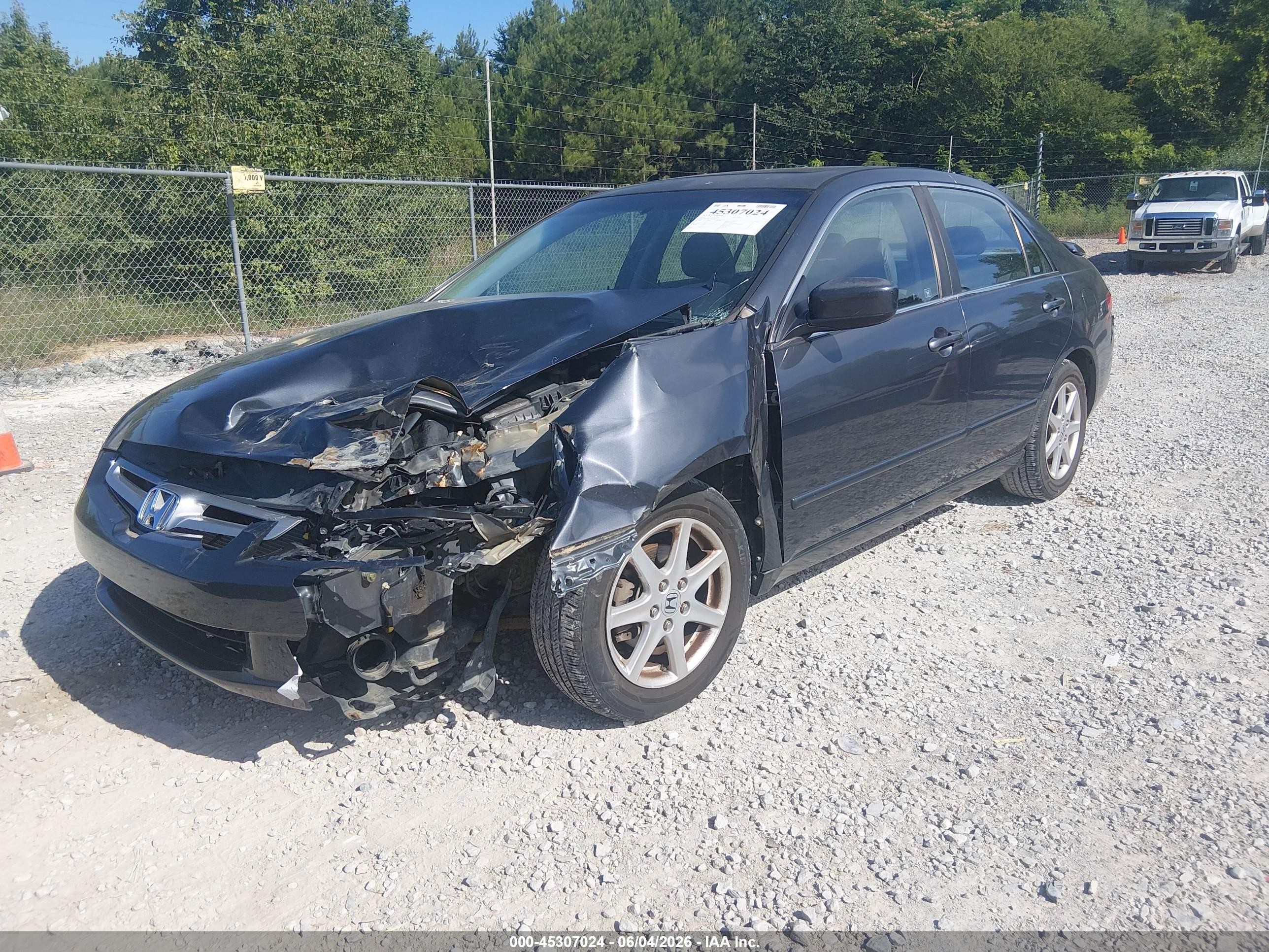 2004 Honda Accord 3.0 Ex Gray vin: 1HGCM66504A038353