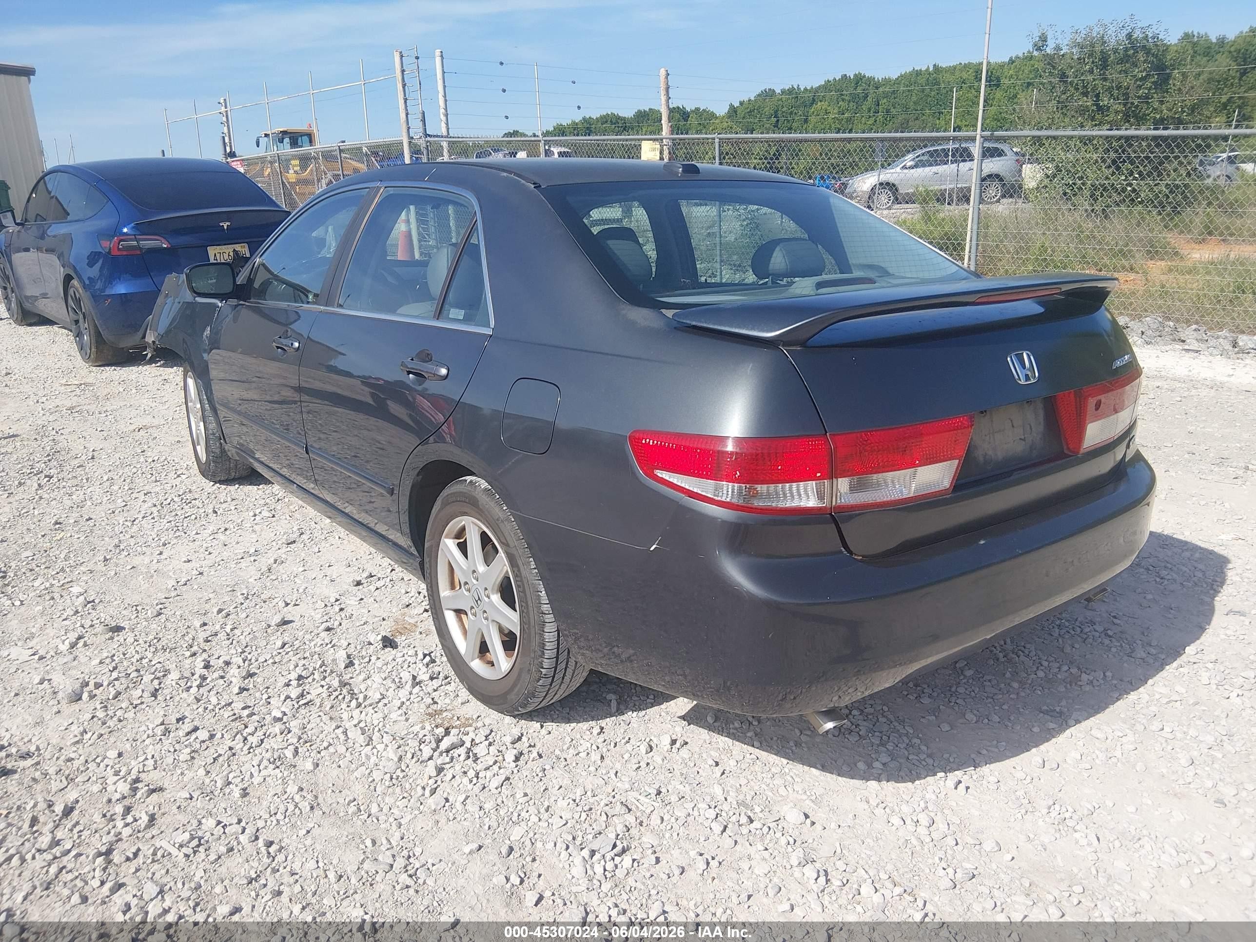2004 Honda Accord 3.0 Ex Gray vin: 1HGCM66504A038353