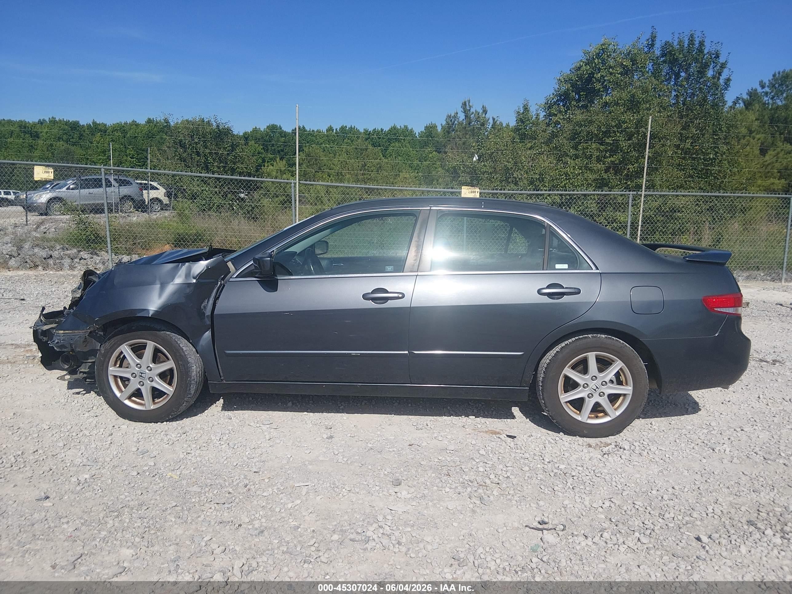 2004 Honda Accord 3.0 Ex Gray vin: 1HGCM66504A038353