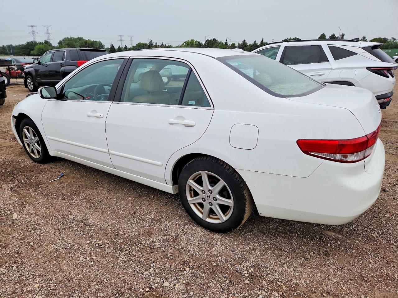2004 Honda Accord Ex White vin: 1HGCM66504A041933