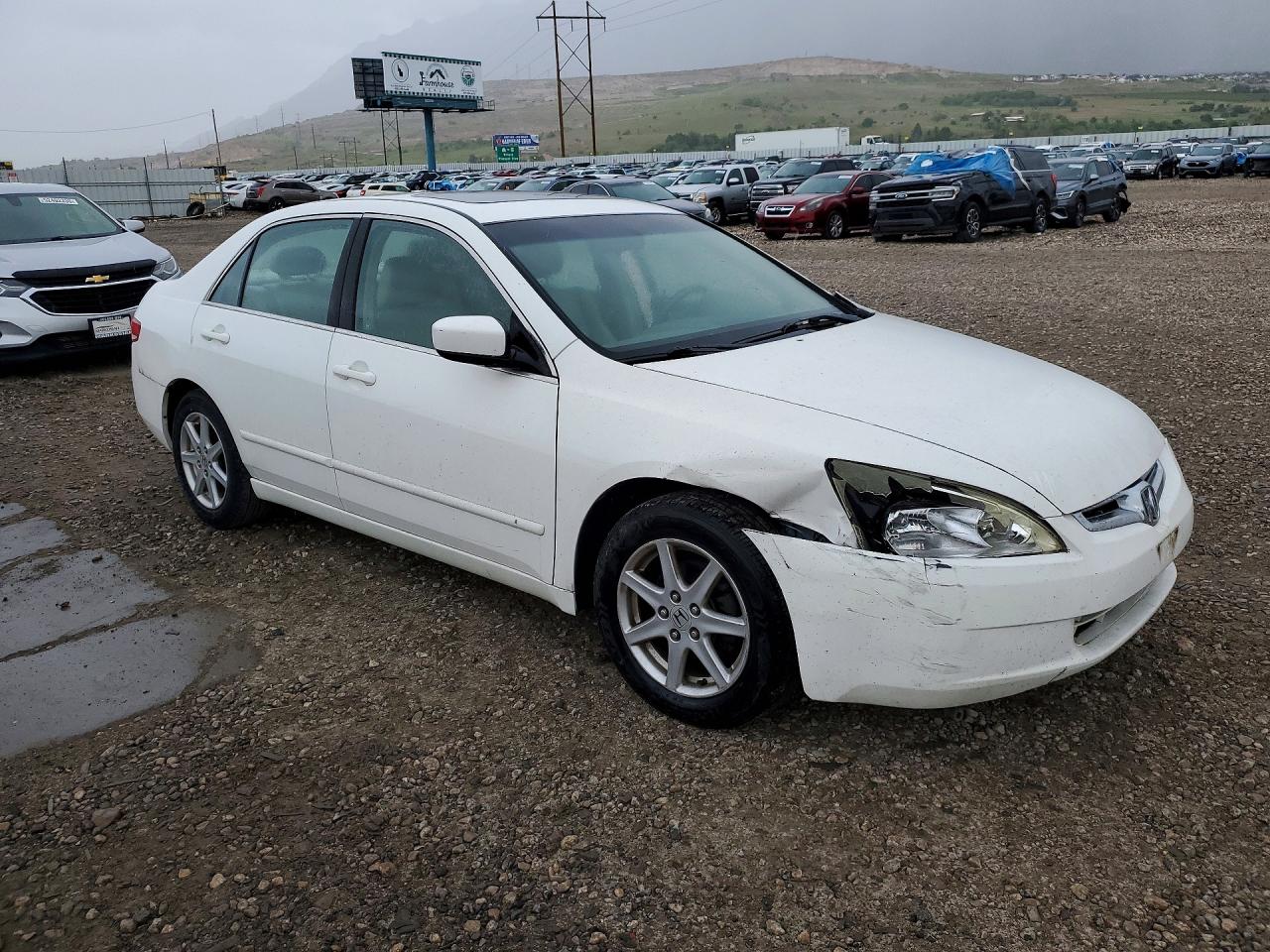 2004 Honda Accord Ex Белый vin: 1HGCM66504A044878