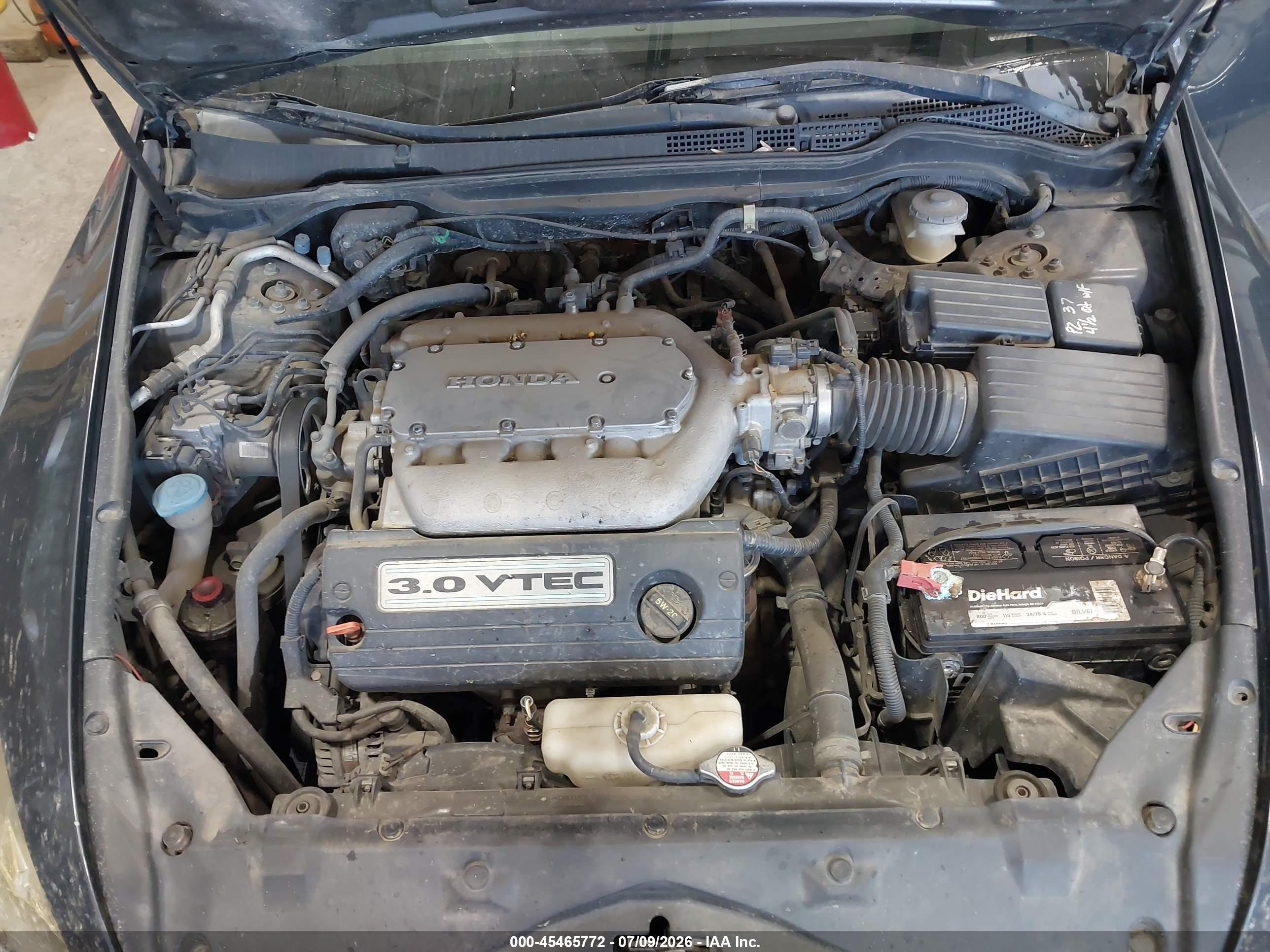 2004 Honda Accord 3.0 Ex Blue vin: 1HGCM66504A052446