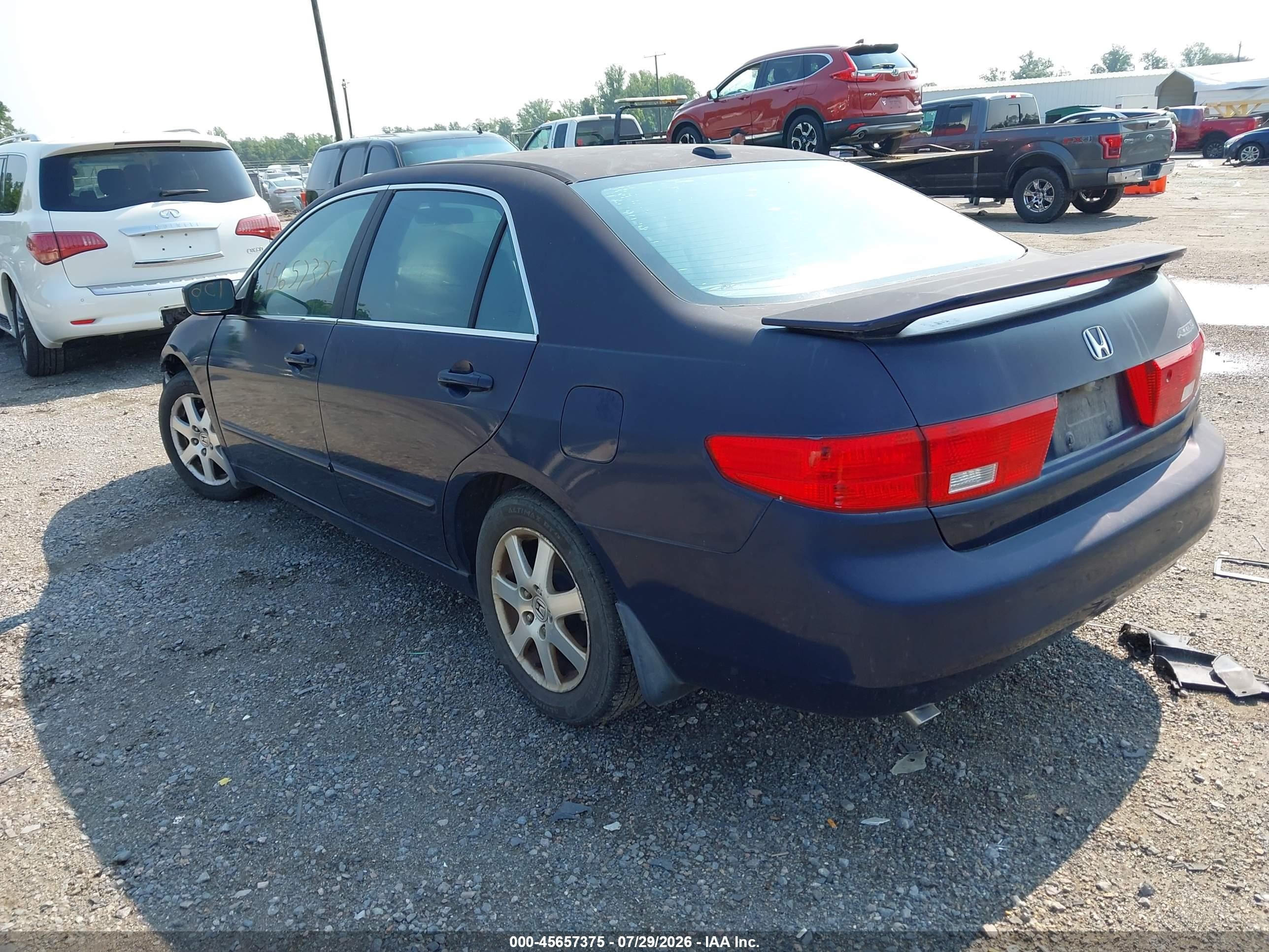 2005 Honda Accord 3.0 Ex Blue vin: 1HGCM66505A021845