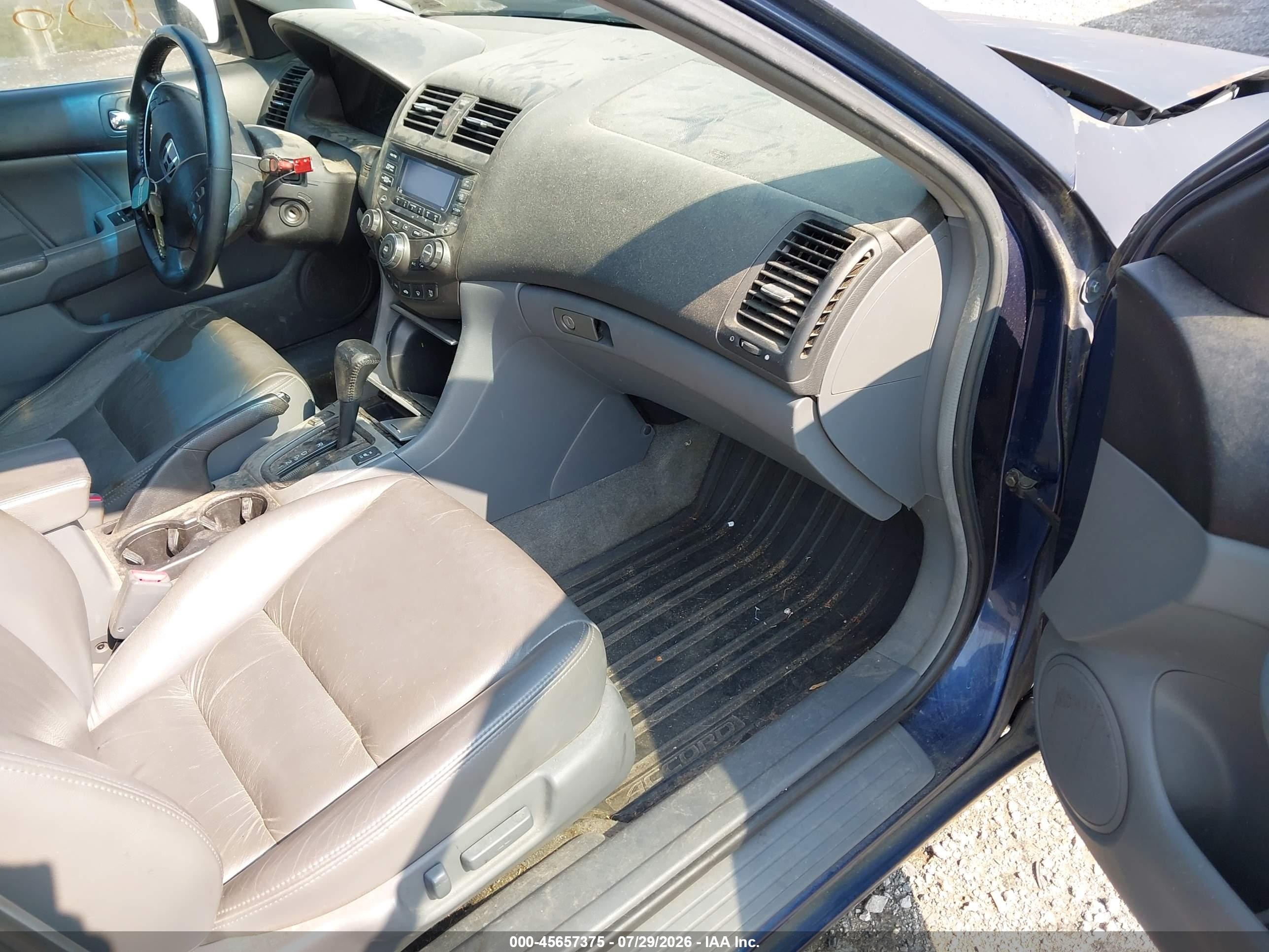 2005 Honda Accord 3.0 Ex Blue vin: 1HGCM66505A021845