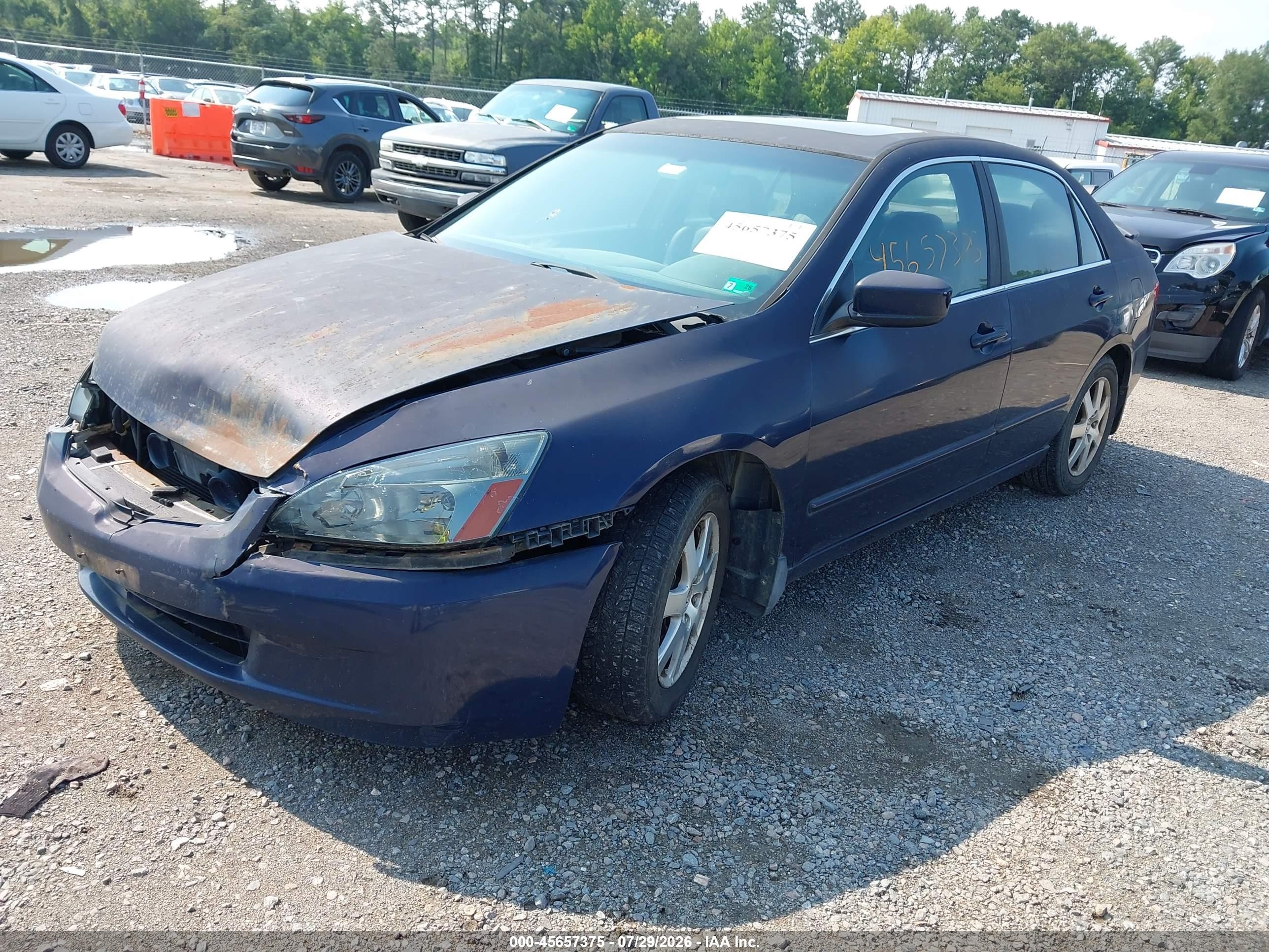 2005 Honda Accord 3.0 Ex Blue vin: 1HGCM66505A021845