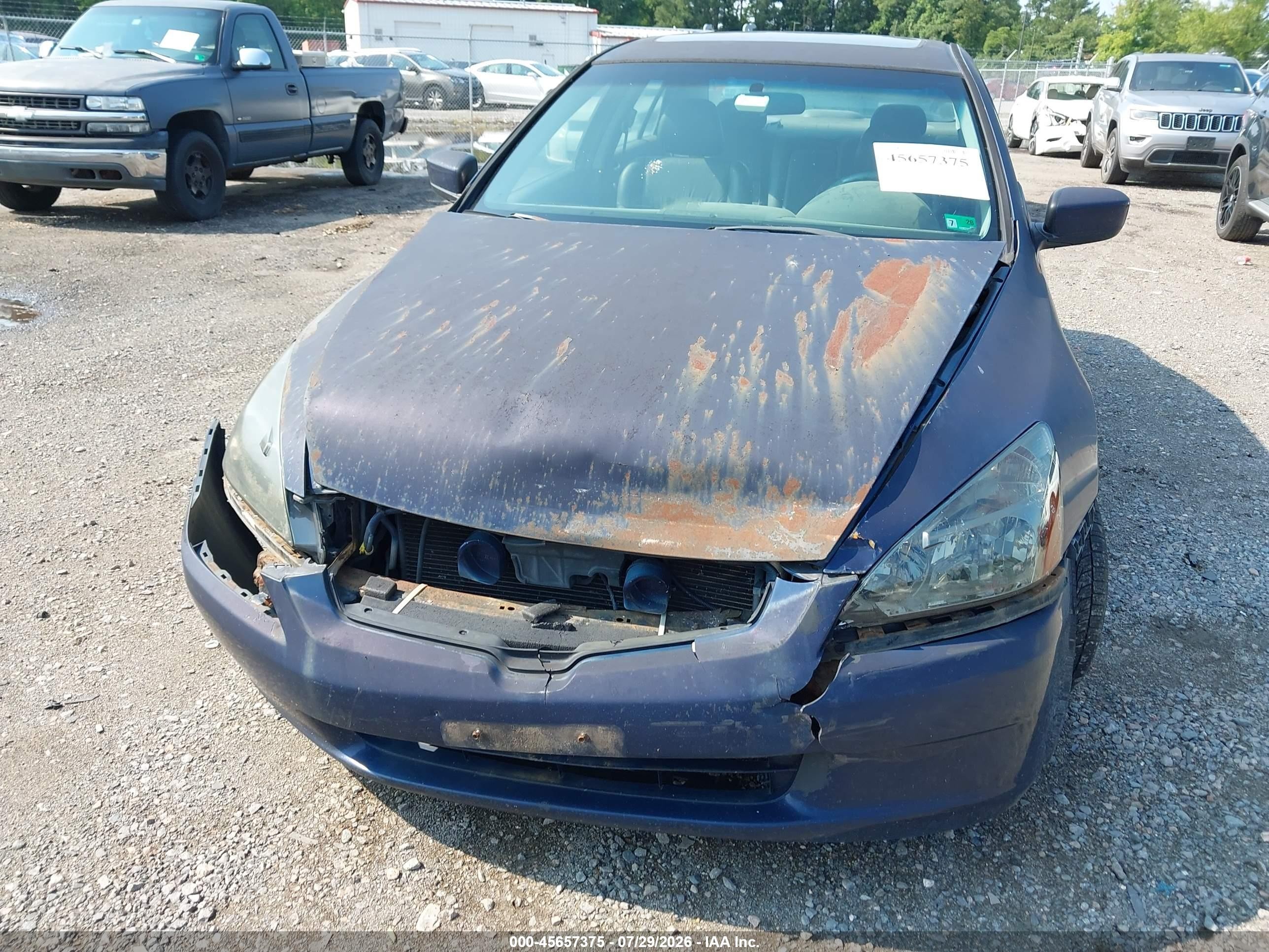 2005 Honda Accord 3.0 Ex Blue vin: 1HGCM66505A021845