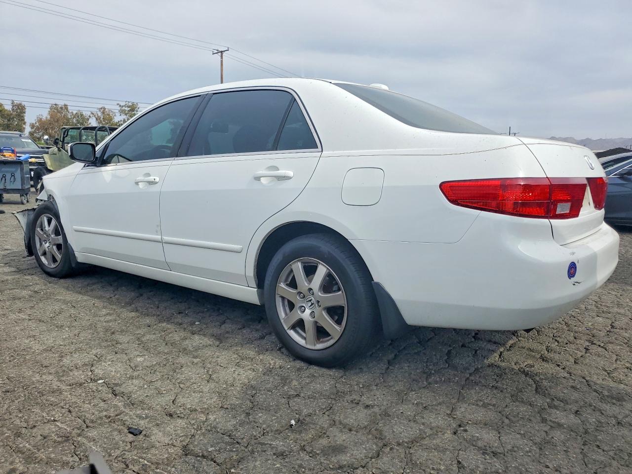 2005 Honda Accord Ex White vin: 1HGCM66505A039889