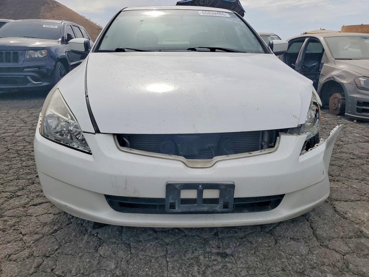 2005 Honda Accord Ex White vin: 1HGCM66505A039889