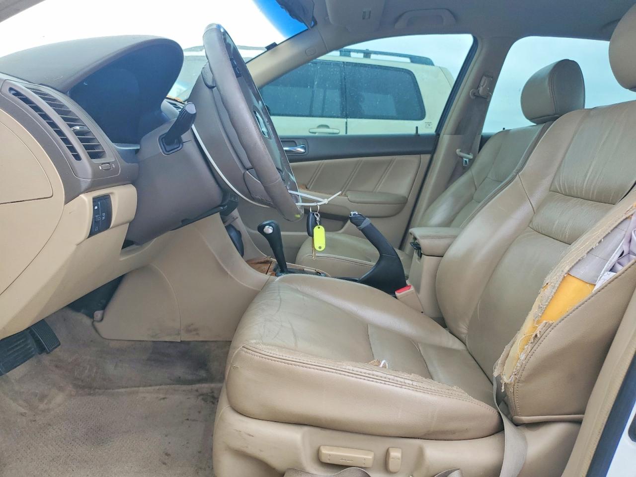 2005 Honda Accord Ex White vin: 1HGCM66505A039889