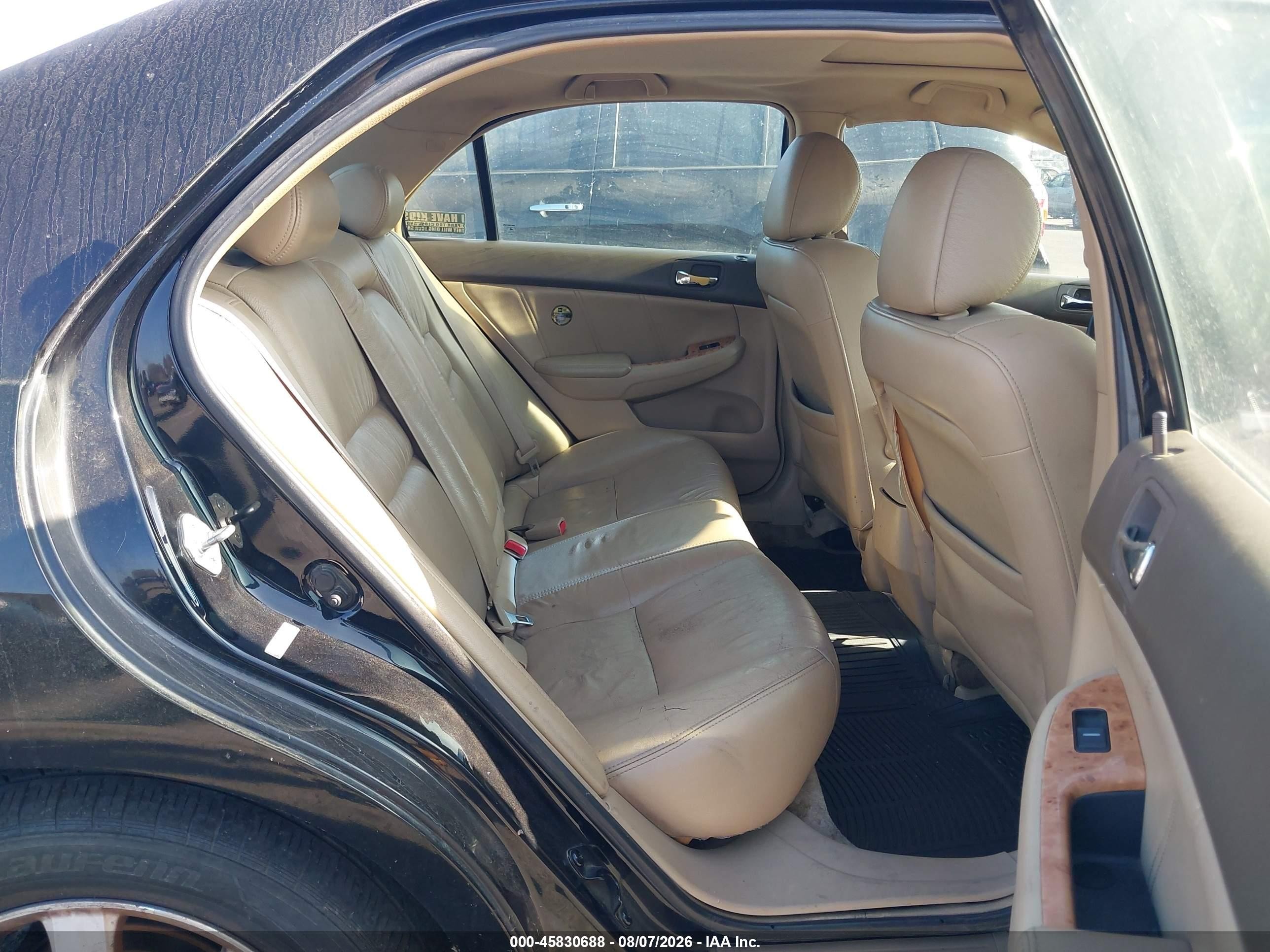 2005 Honda Accord 3.0 Ex Black vin: 1HGCM66505A073850