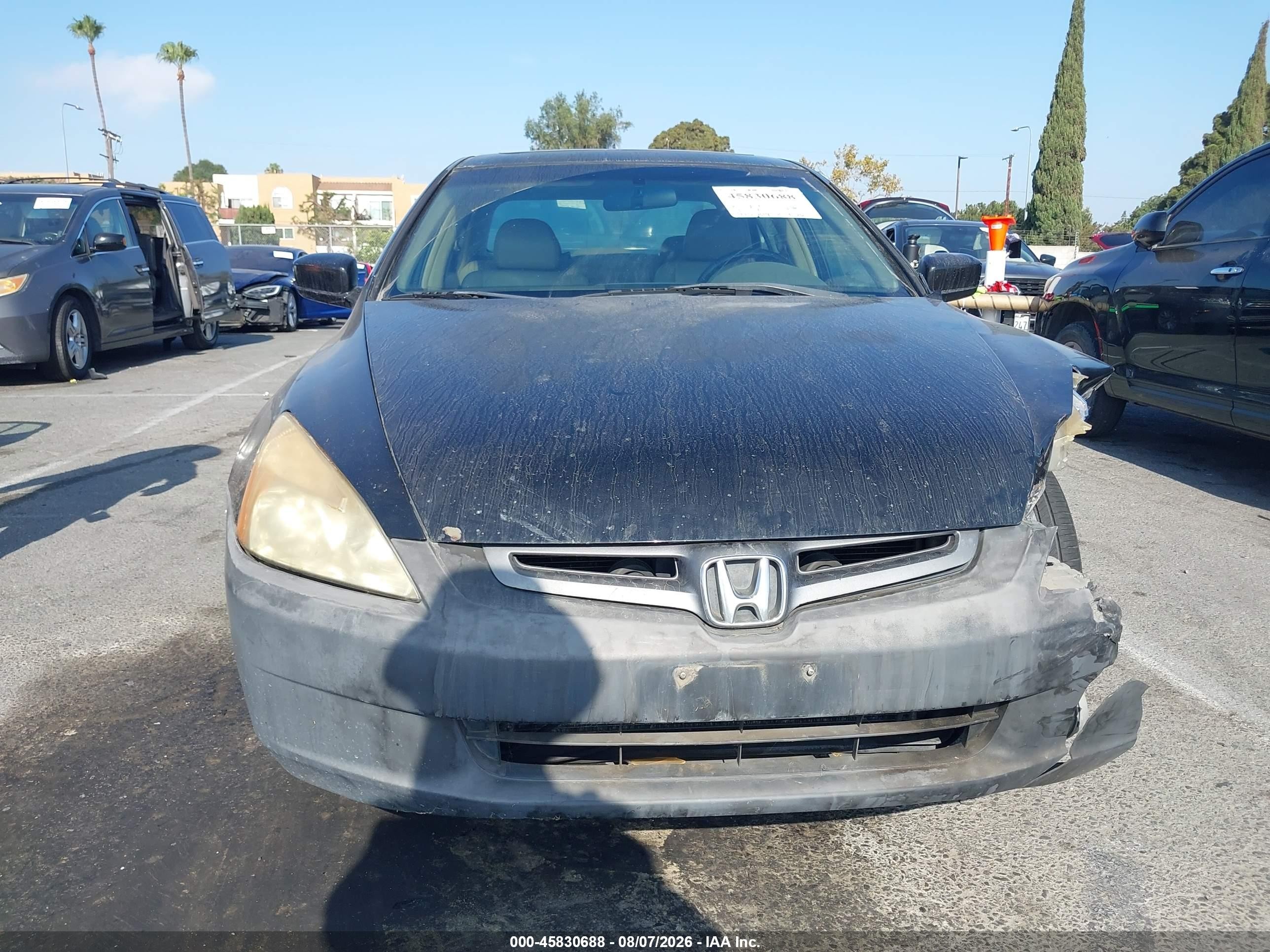 2005 Honda Accord 3.0 Ex Black vin: 1HGCM66505A073850