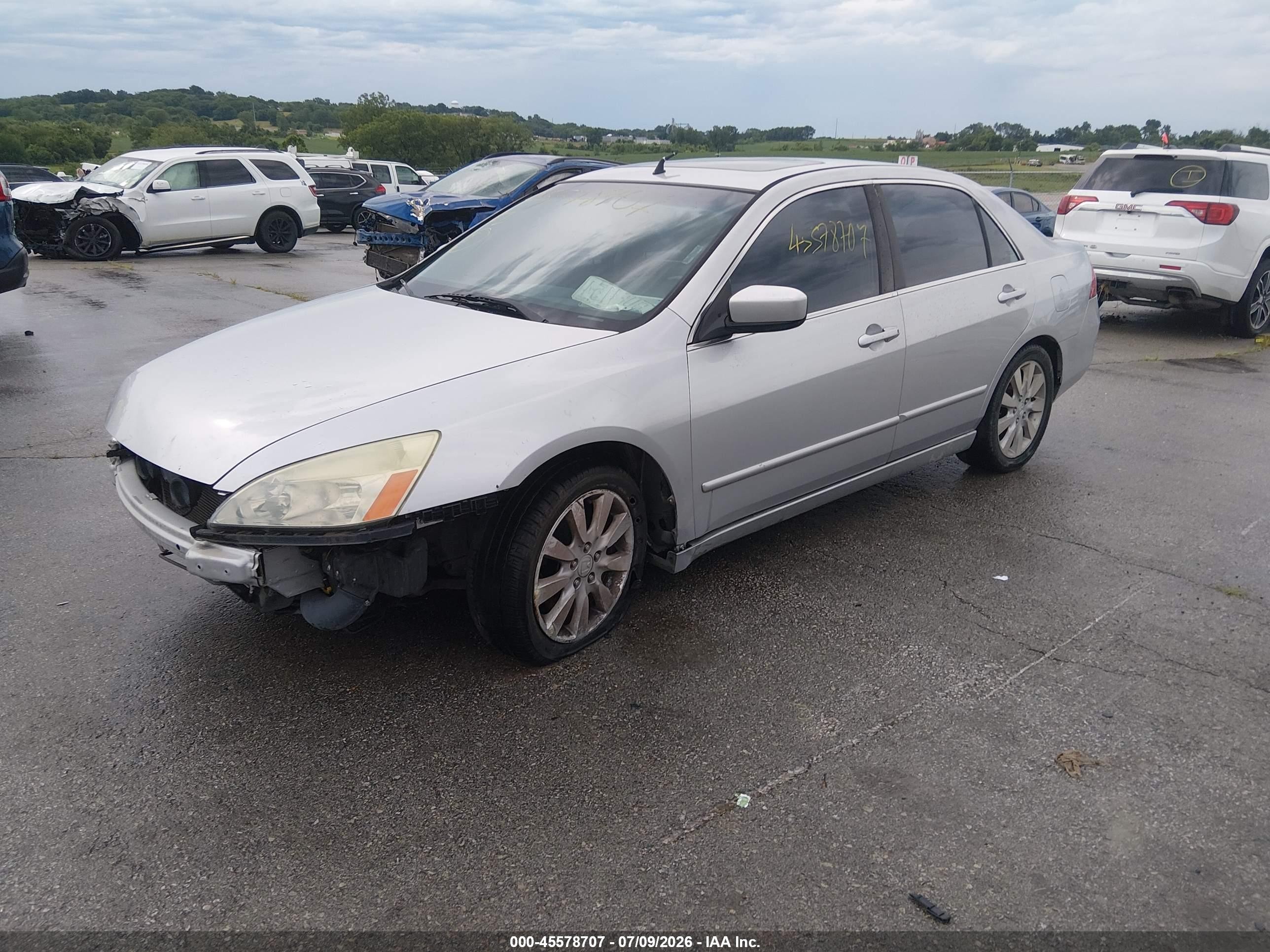 2006 Honda Accord 3.0 Ex Silver vin: 1HGCM66506A008417