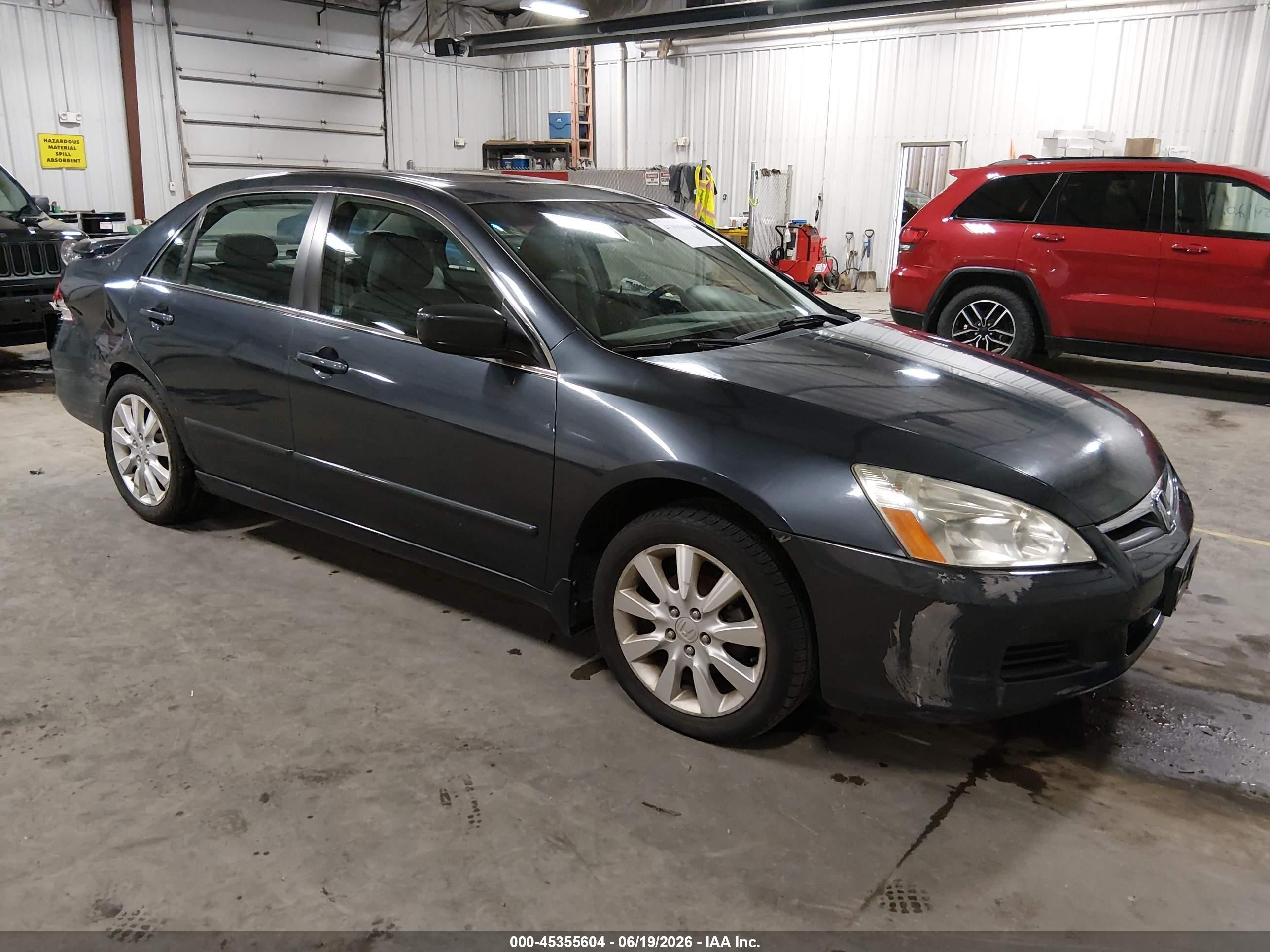 2006 Honda Accord 3.0 Ex Gray vin: 1HGCM66506A033222
