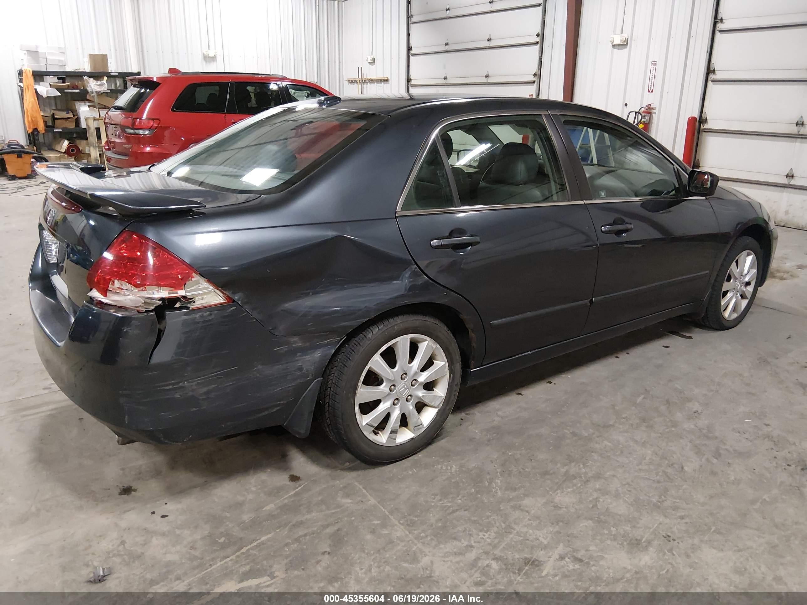 2006 Honda Accord 3.0 Ex Gray vin: 1HGCM66506A033222