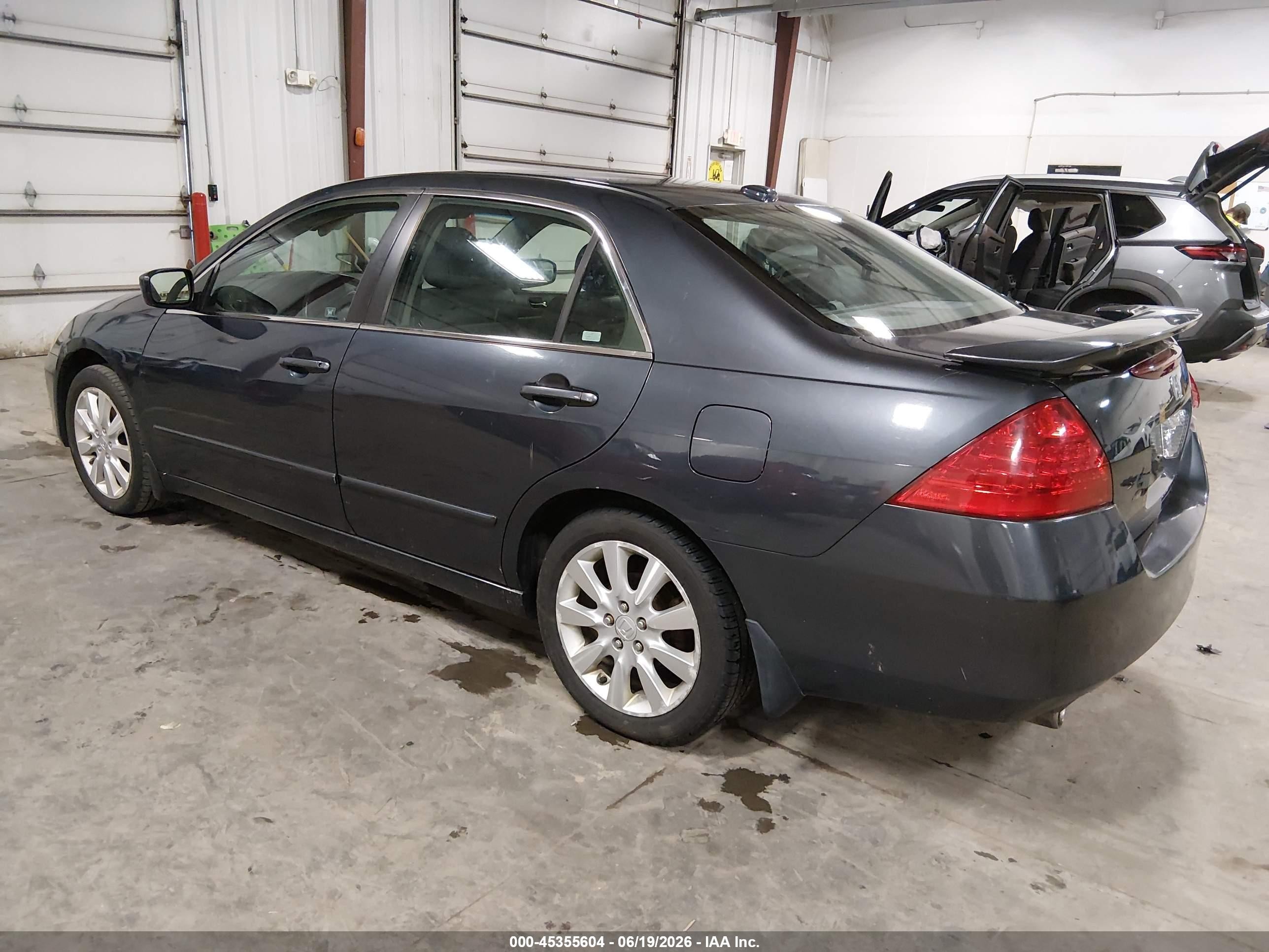 2006 Honda Accord 3.0 Ex Gray vin: 1HGCM66506A033222