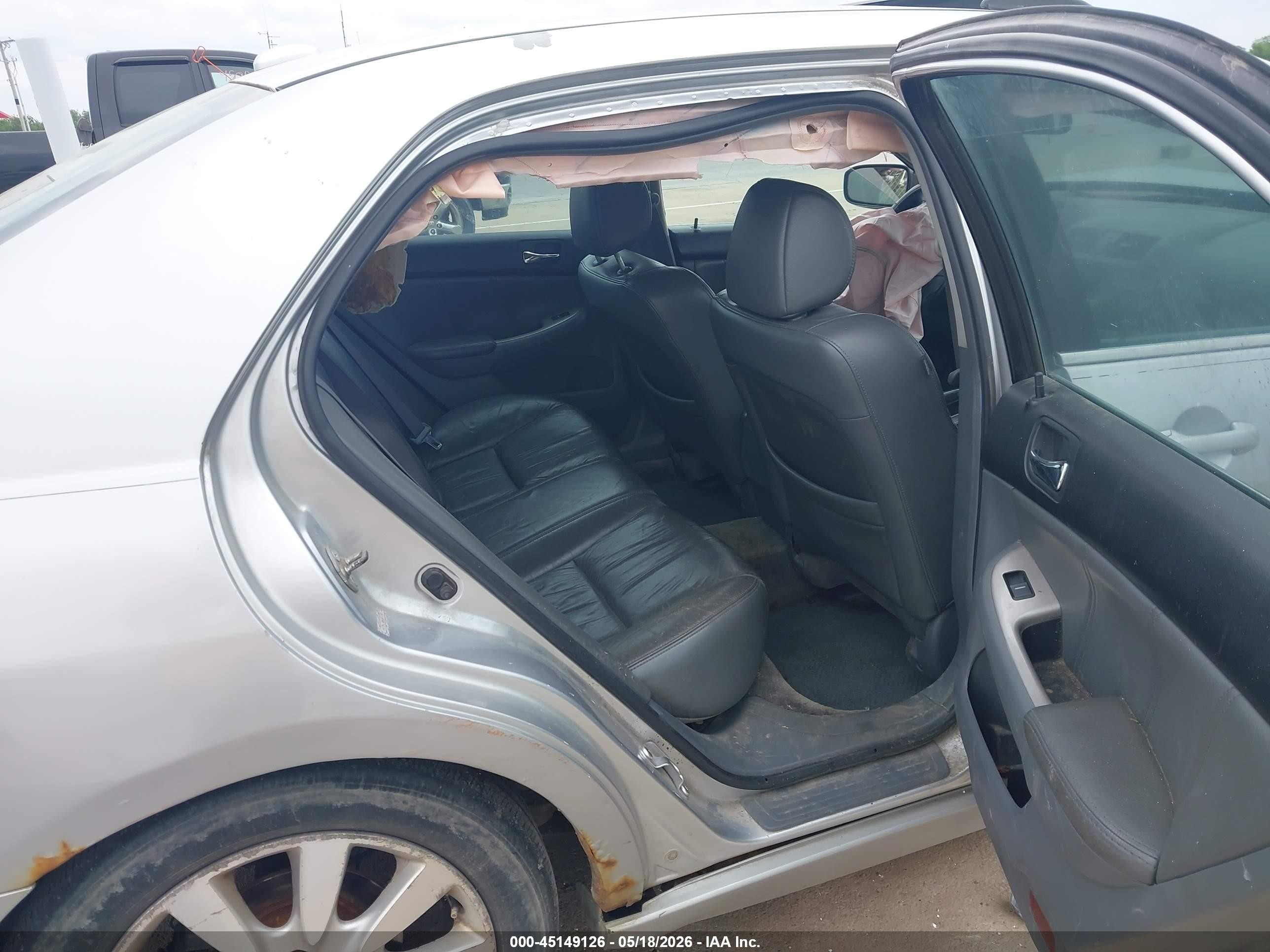 2006 Honda Accord 3.0 Ex Gray vin: 1HGCM66506A042891