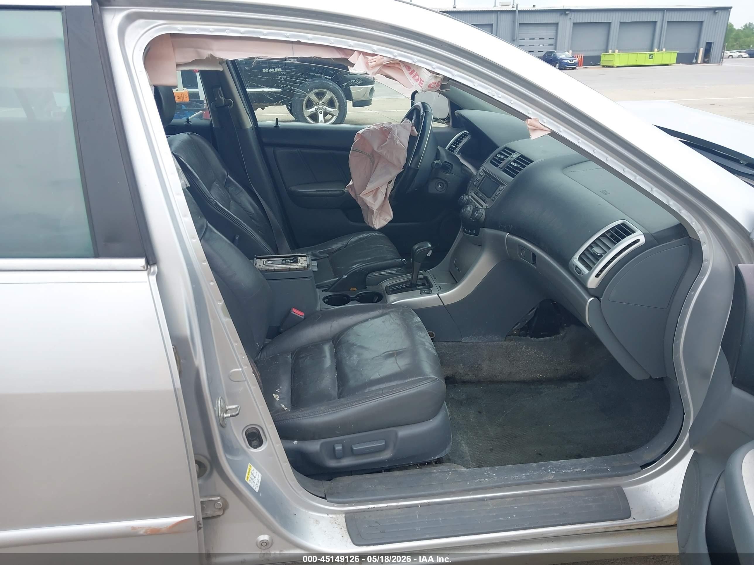 2006 Honda Accord 3.0 Ex Gray vin: 1HGCM66506A042891