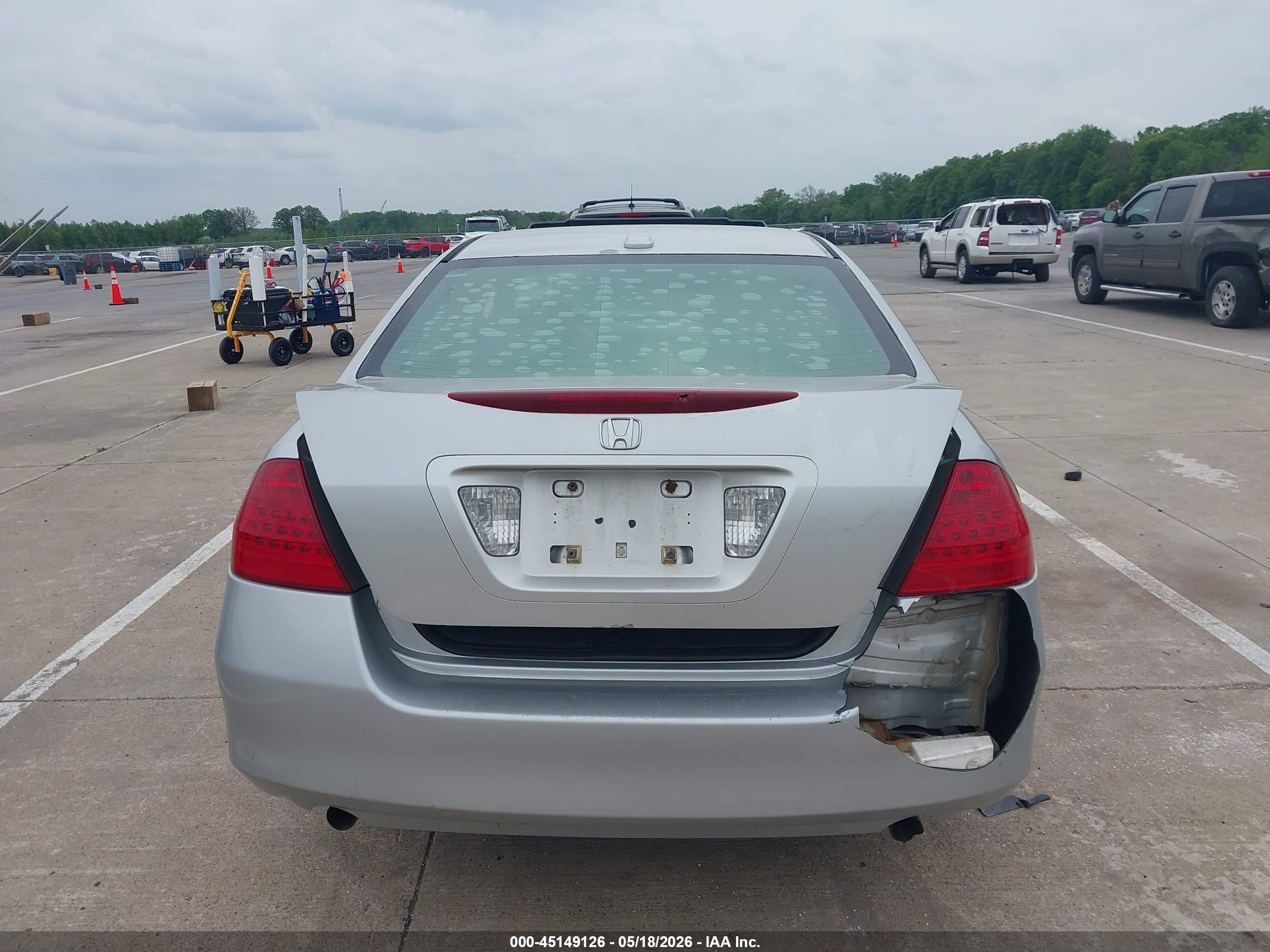 2006 Honda Accord 3.0 Ex Gray vin: 1HGCM66506A042891