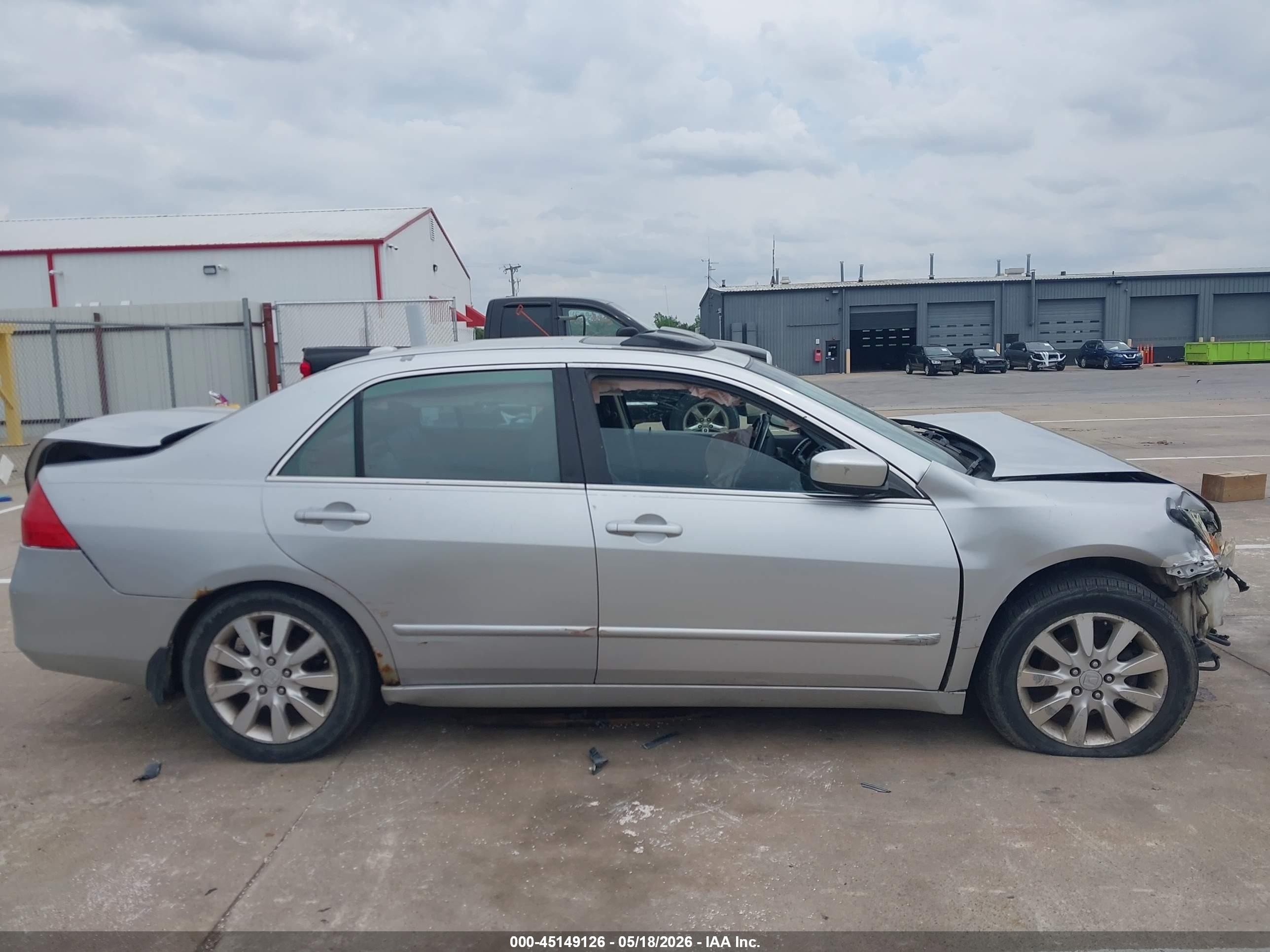 2006 Honda Accord 3.0 Ex Gray vin: 1HGCM66506A042891