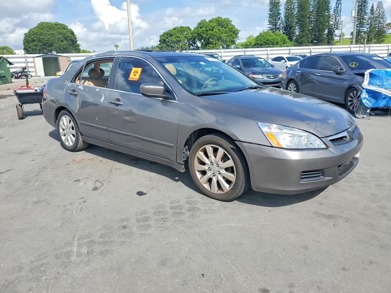 2006 Honda Accord Ex Серый vin: 1HGCM66506A044043
