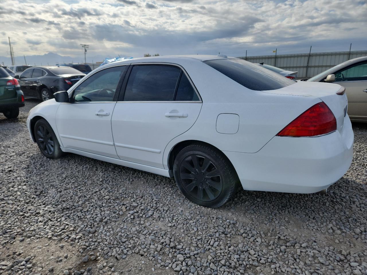 2006 Honda Accord Ex White vin: 1HGCM66506A052286