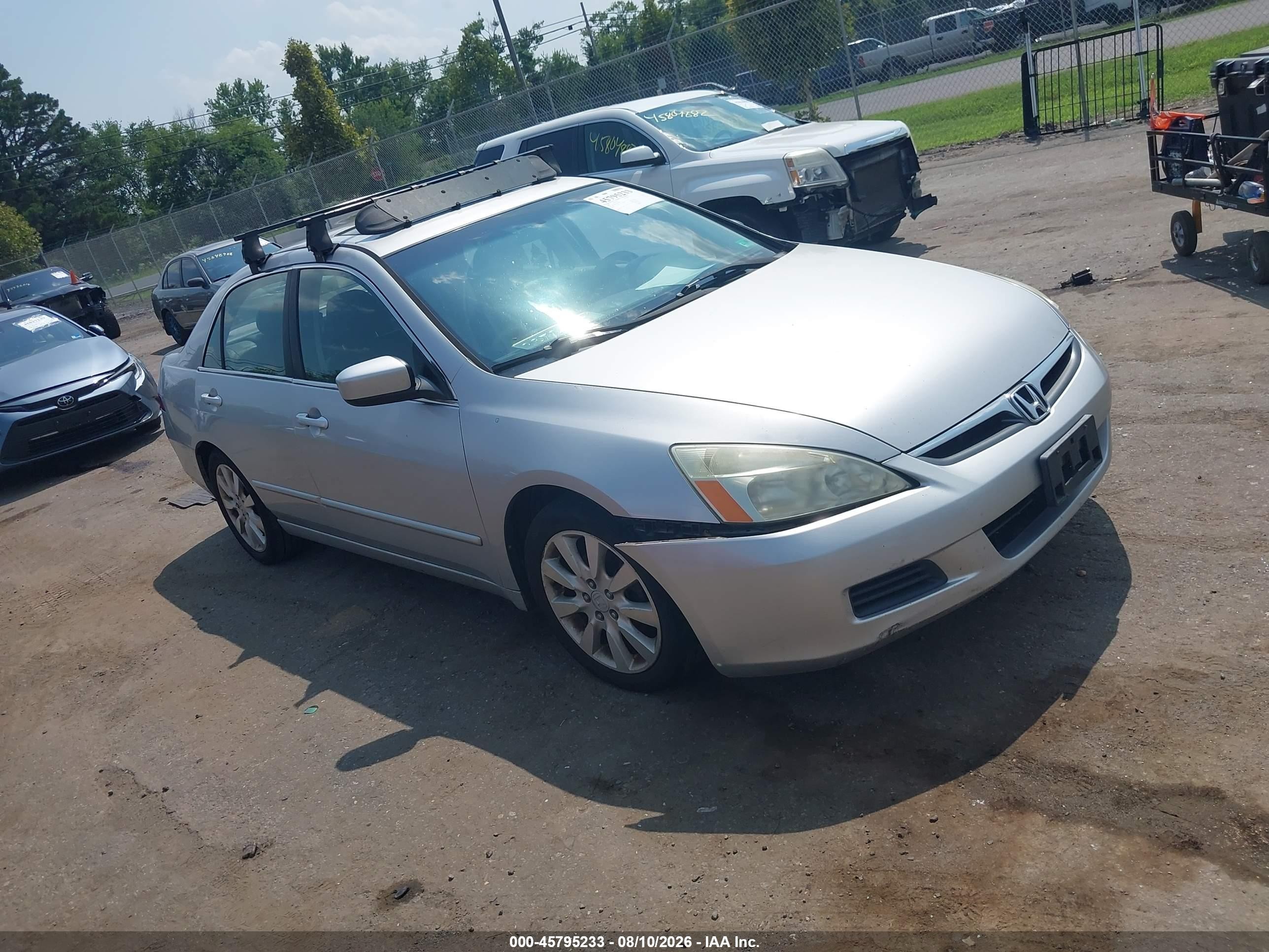 2006 Honda Accord 3.0 Ex Silver vin: 1HGCM66506A054636
