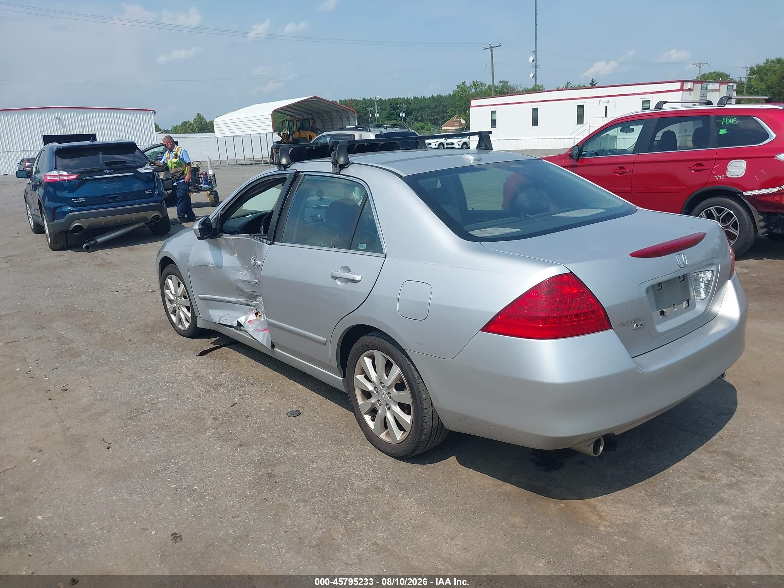 2006 Honda Accord 3.0 Ex Серебряный vin: 1HGCM66506A054636