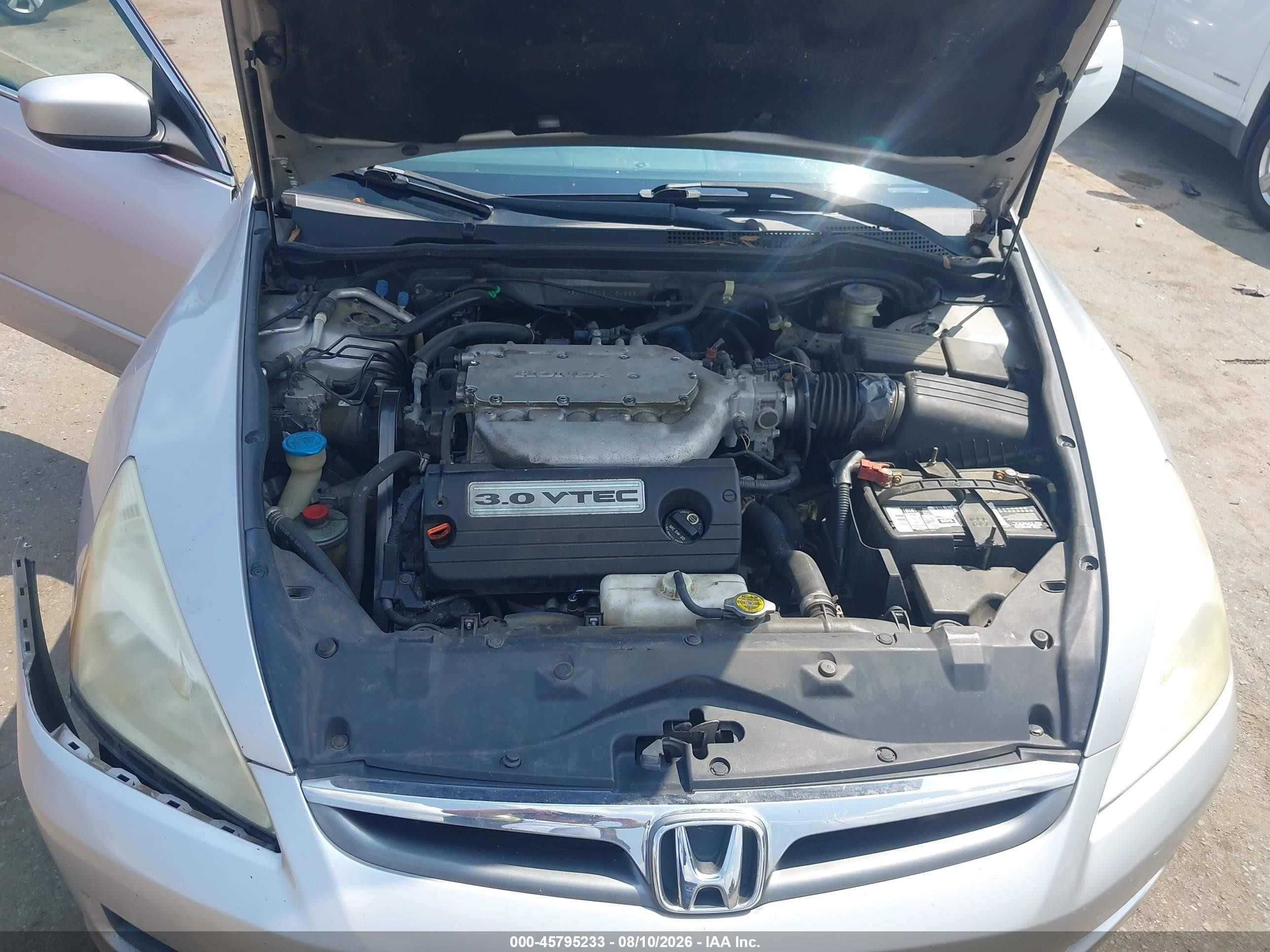 2006 Honda Accord 3.0 Ex Серебряный vin: 1HGCM66506A054636
