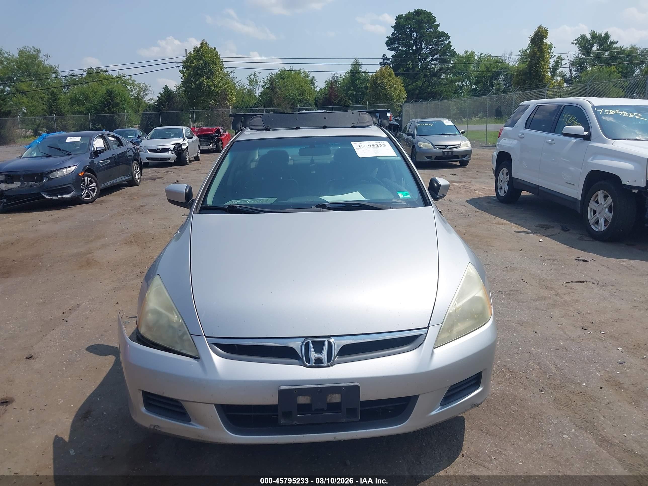 2006 Honda Accord 3.0 Ex Серебряный vin: 1HGCM66506A054636
