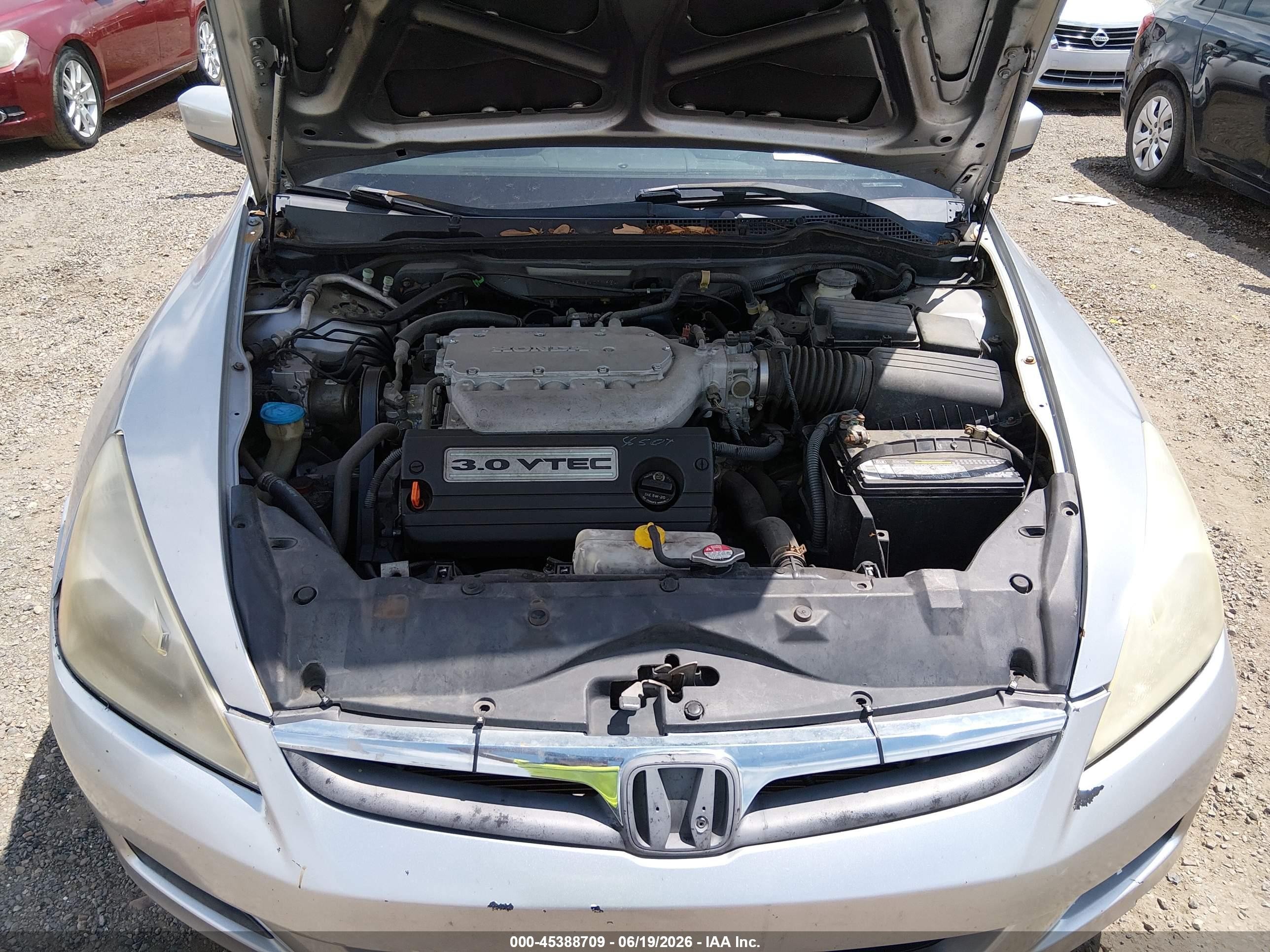 2006 Honda Accord 3.0 Ex Silver vin: 1HGCM66506A071954