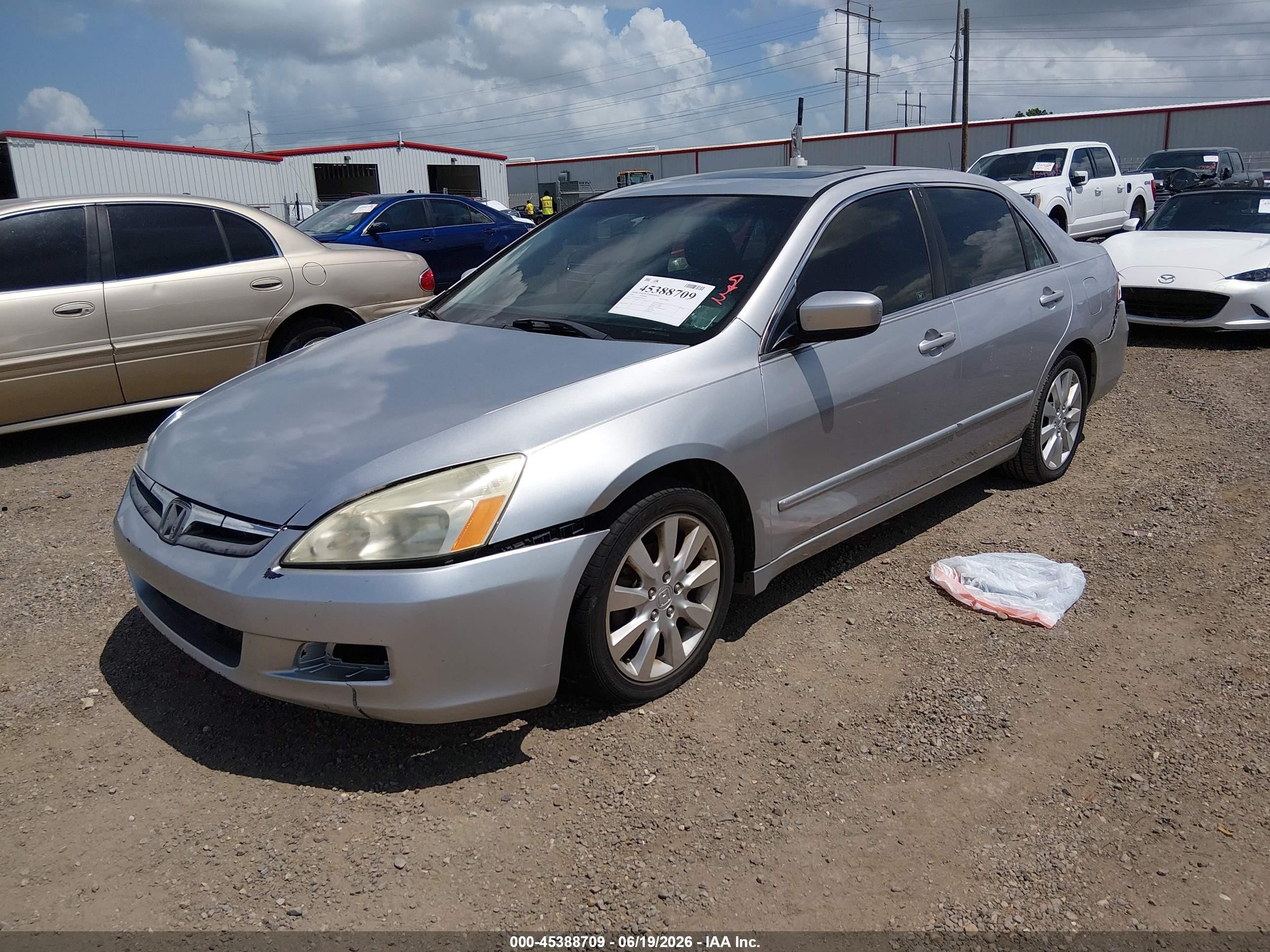 2006 Honda Accord 3.0 Ex Silver vin: 1HGCM66506A071954