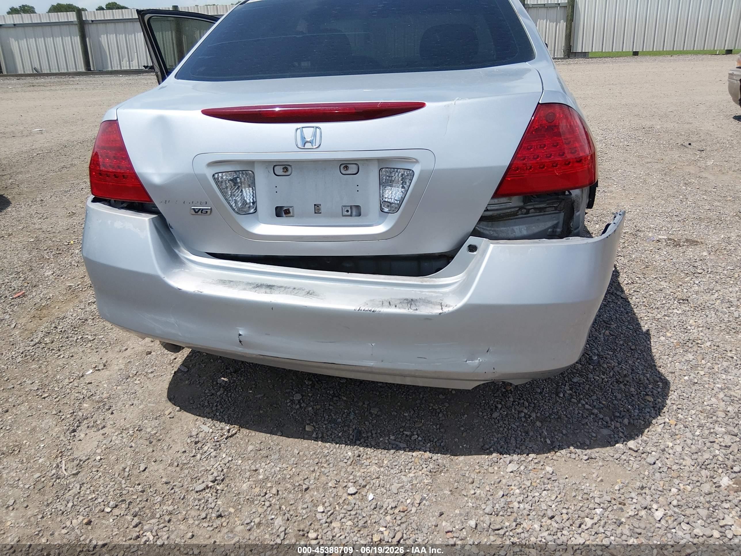 2006 Honda Accord 3.0 Ex Silver vin: 1HGCM66506A071954