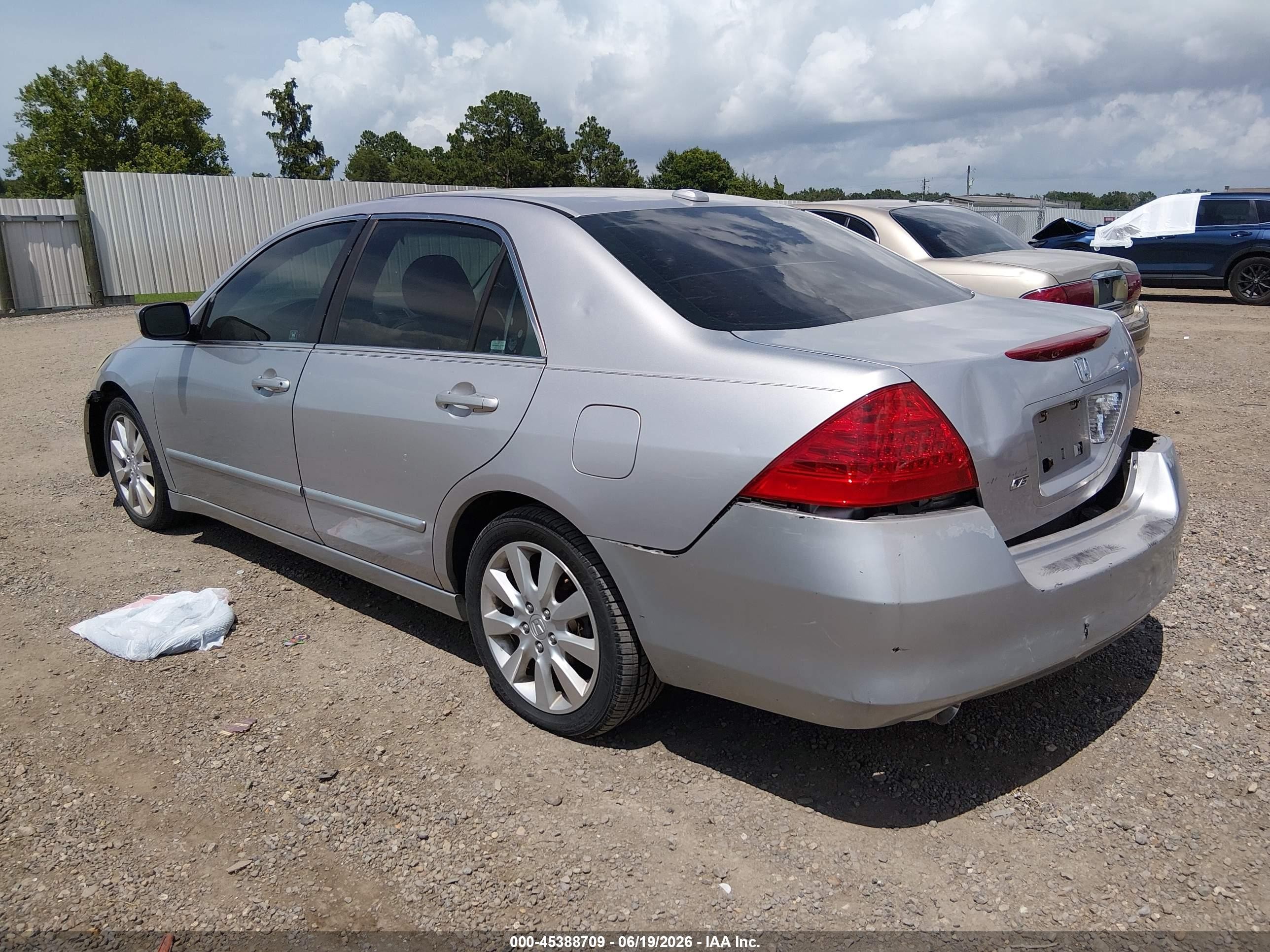 2006 Honda Accord 3.0 Ex Silver vin: 1HGCM66506A071954
