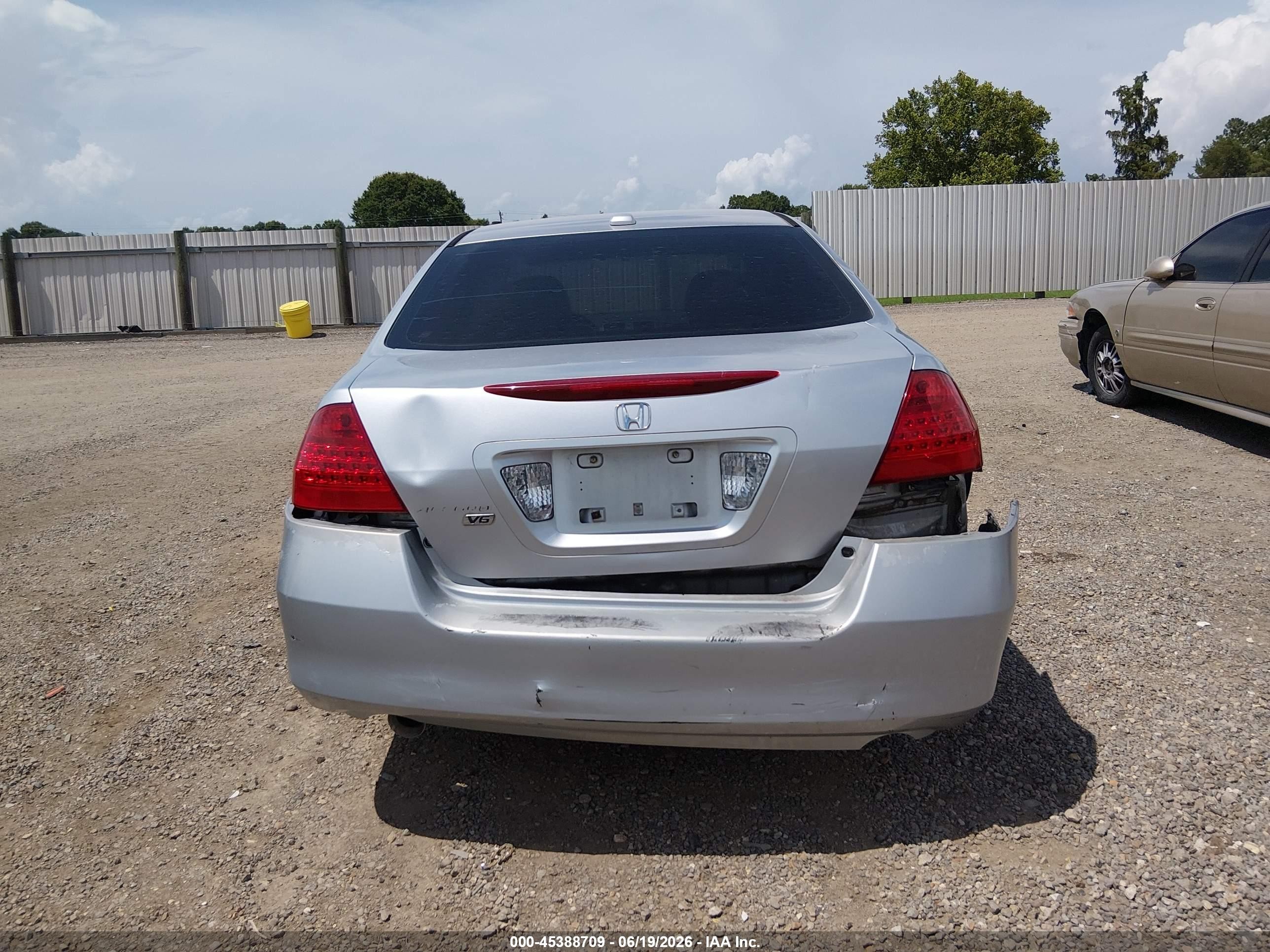 2006 Honda Accord 3.0 Ex Silver vin: 1HGCM66506A071954