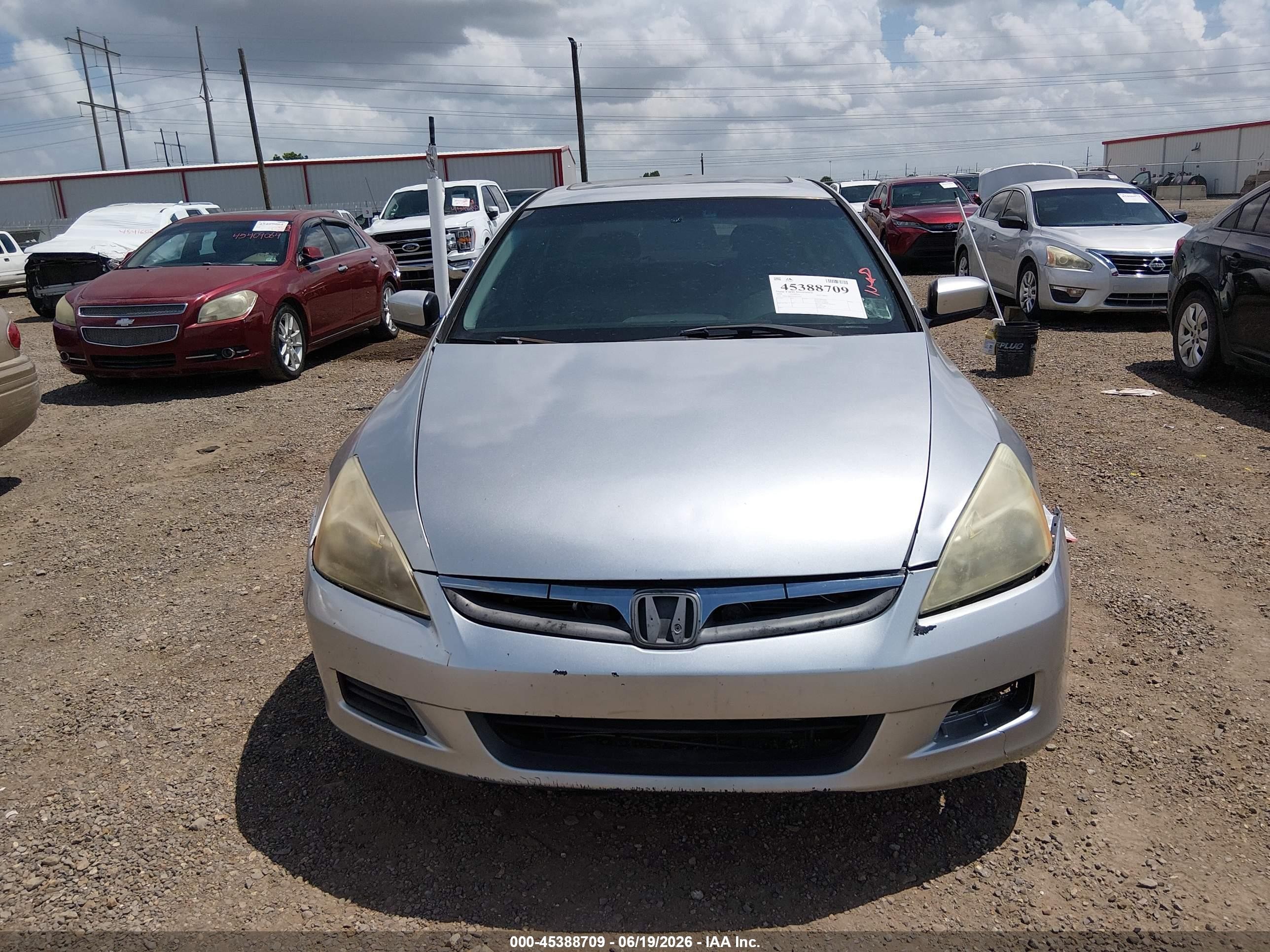 2006 Honda Accord 3.0 Ex Silver vin: 1HGCM66506A071954