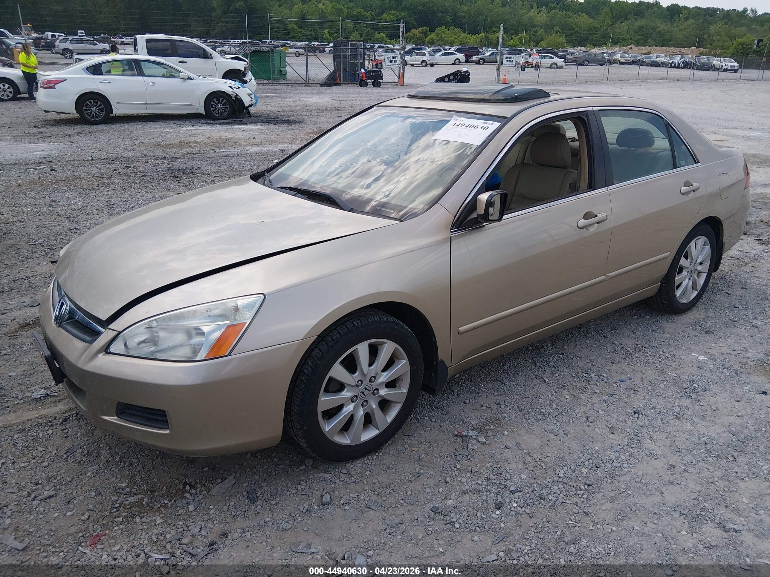 2007 Honda Accord 3.0 Ex Gold vin: 1HGCM66507A013747