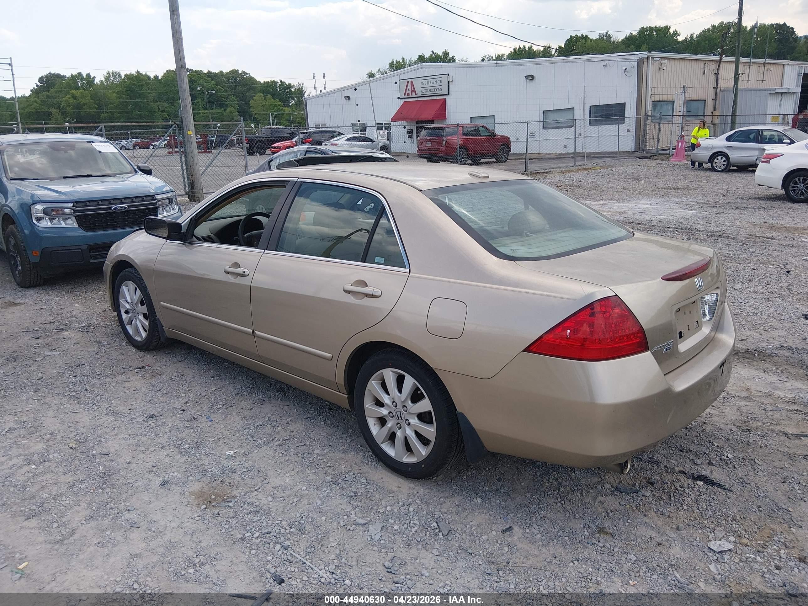 2007 Honda Accord 3.0 Ex Gold vin: 1HGCM66507A013747