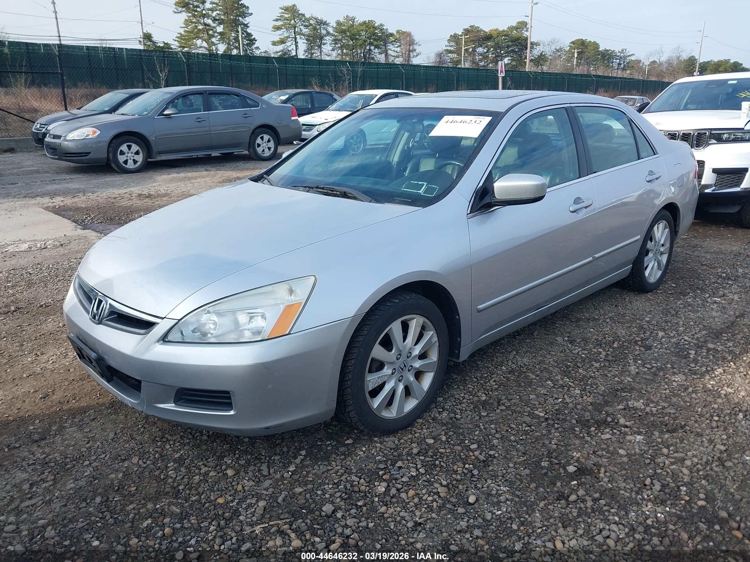 2007 Honda Accord 3.0 Ex Silver vin: 1HGCM66507A022111