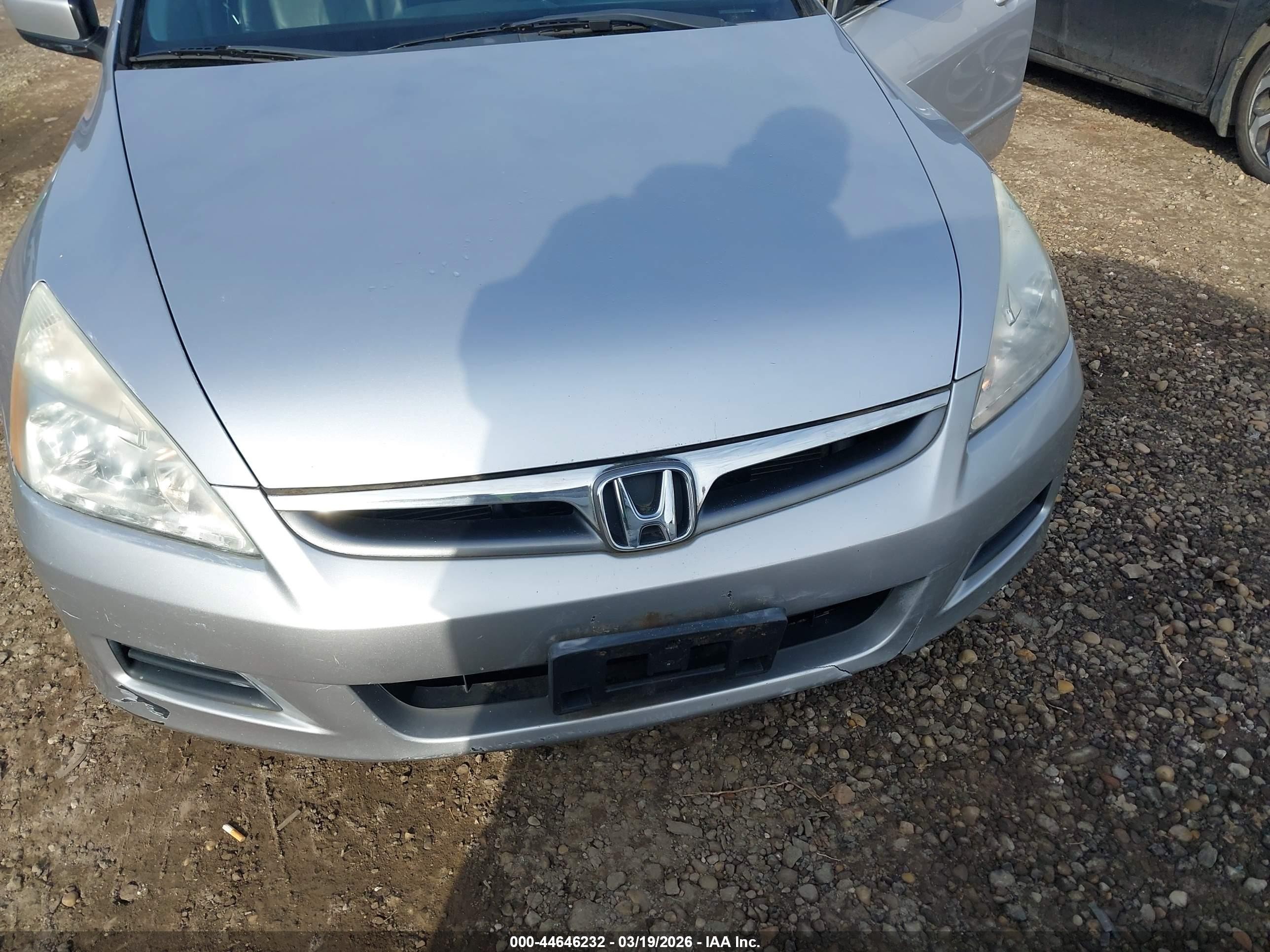 2007 Honda Accord 3.0 Ex Silver vin: 1HGCM66507A022111