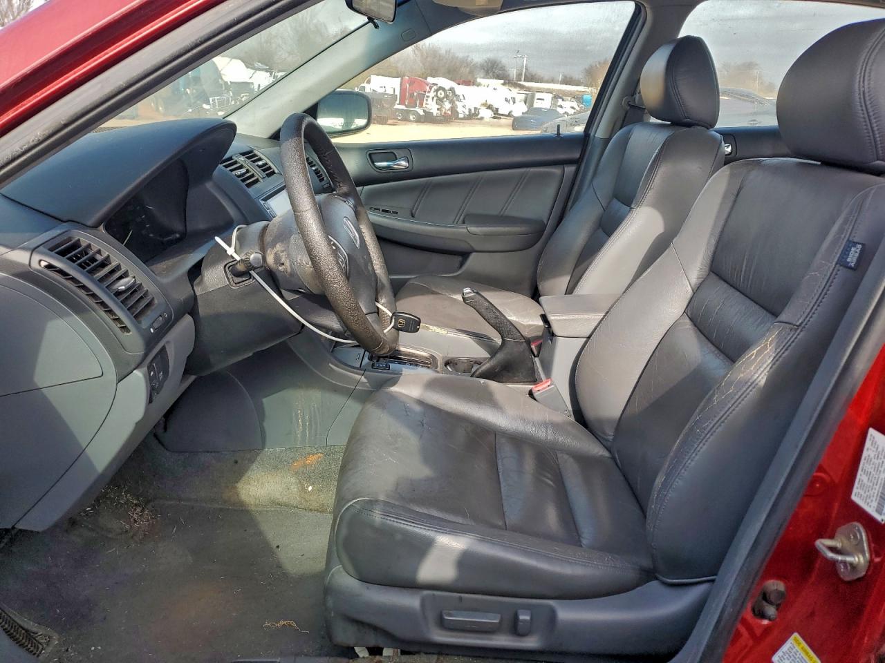 2007 Honda Accord Ex Red vin: 1HGCM66507A024151