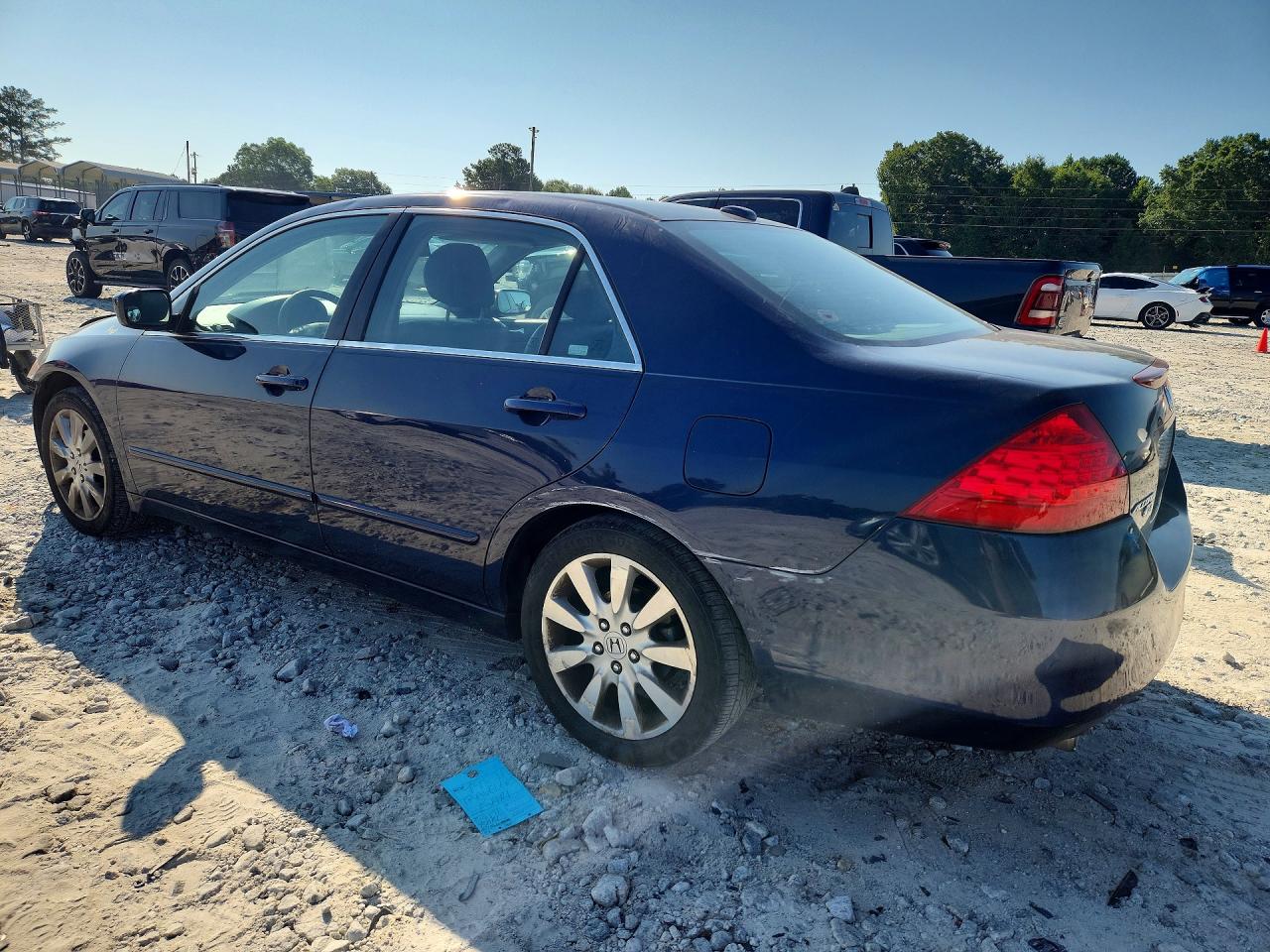 2007 Honda Accord Ex Blue vin: 1HGCM66507A032718