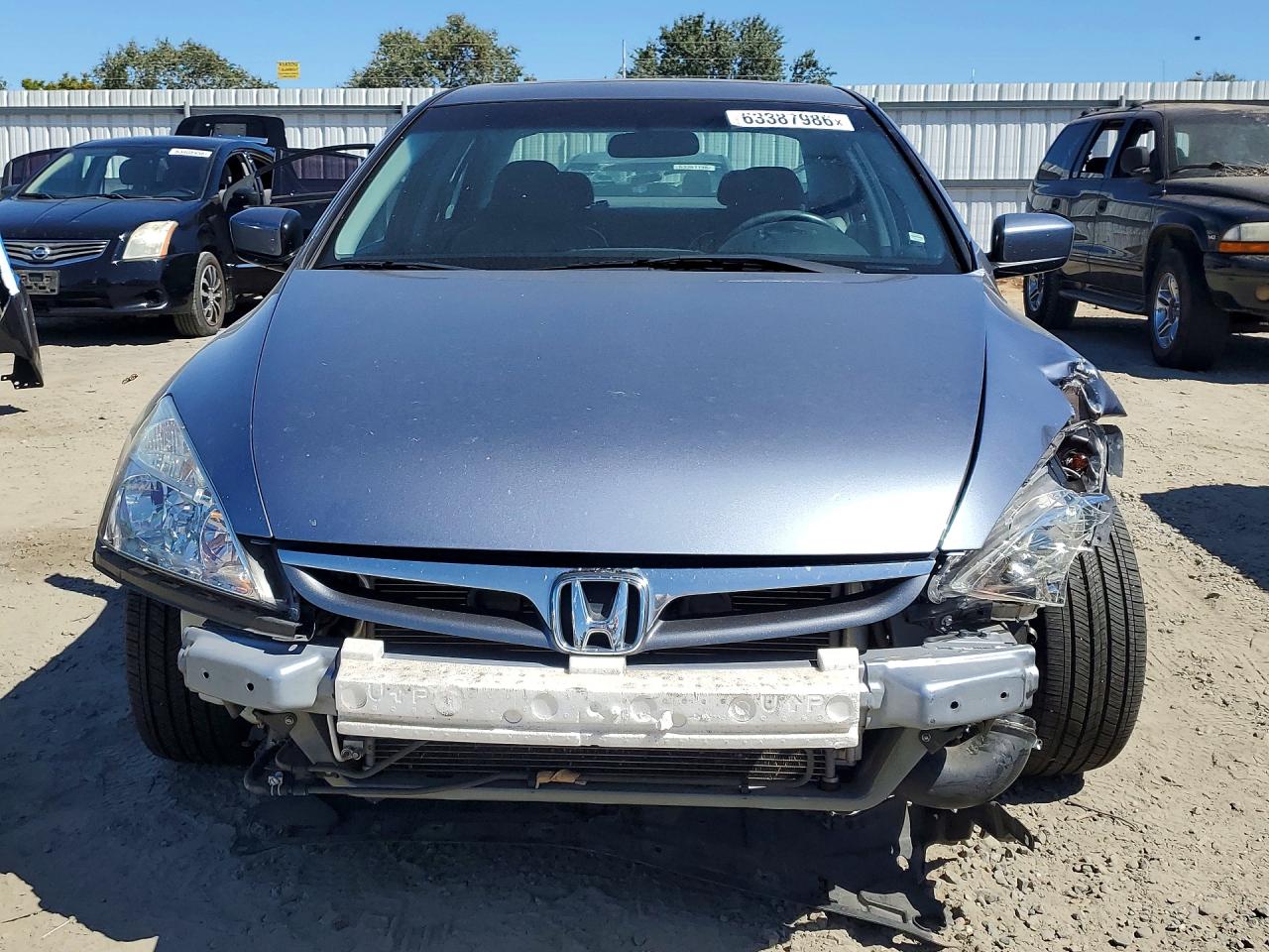 2007 Honda Accord Ex Синий vin: 1HGCM66507A042701