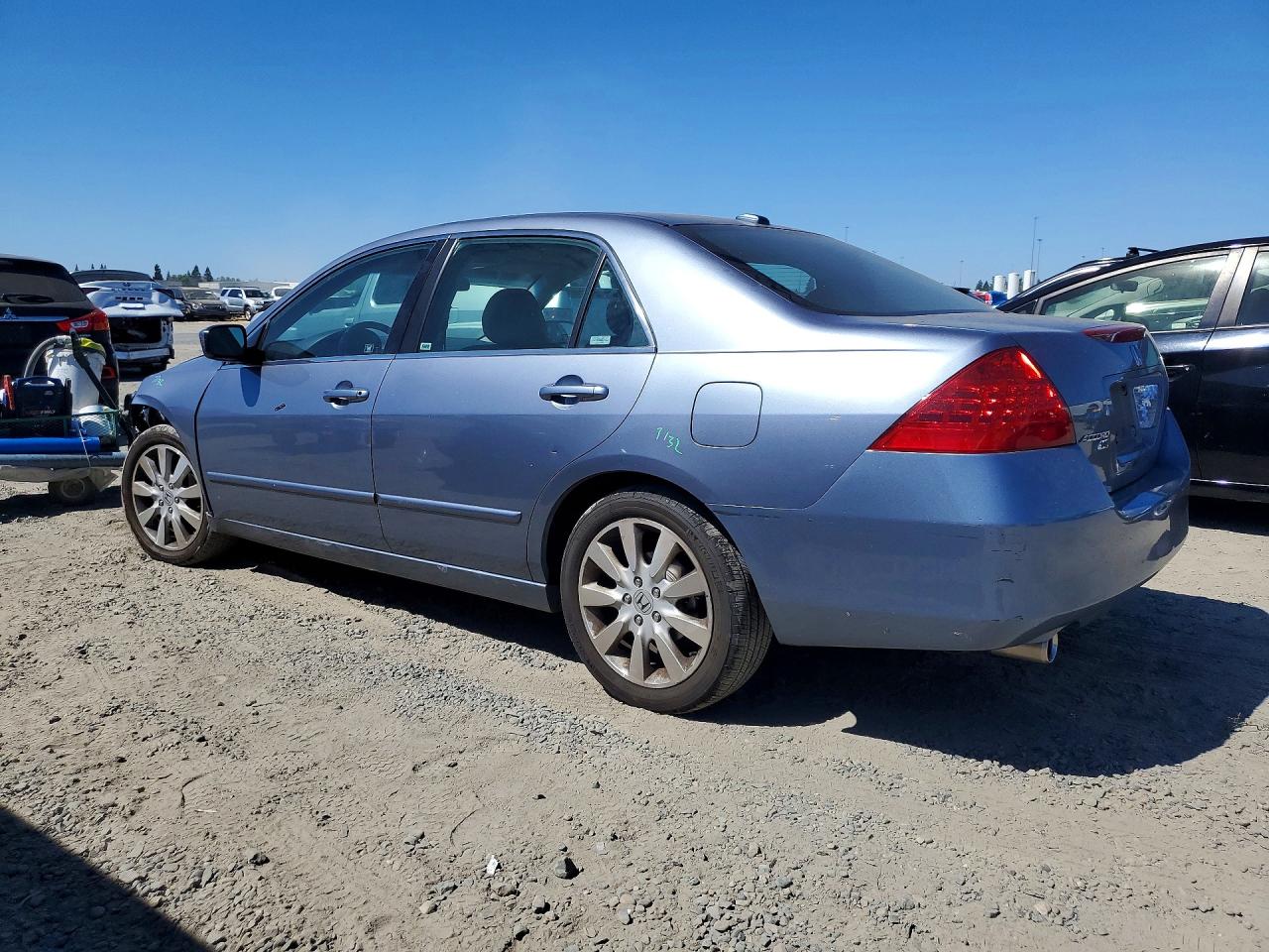2007 Honda Accord Ex Синий vin: 1HGCM66507A042701