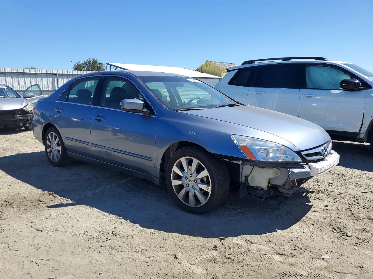 2007 Honda Accord Ex Синий vin: 1HGCM66507A042701