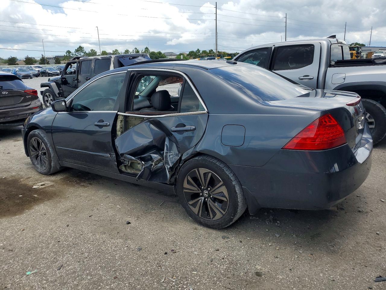 2007 Honda Accord Ex Gray vin: 1HGCM66507A056646