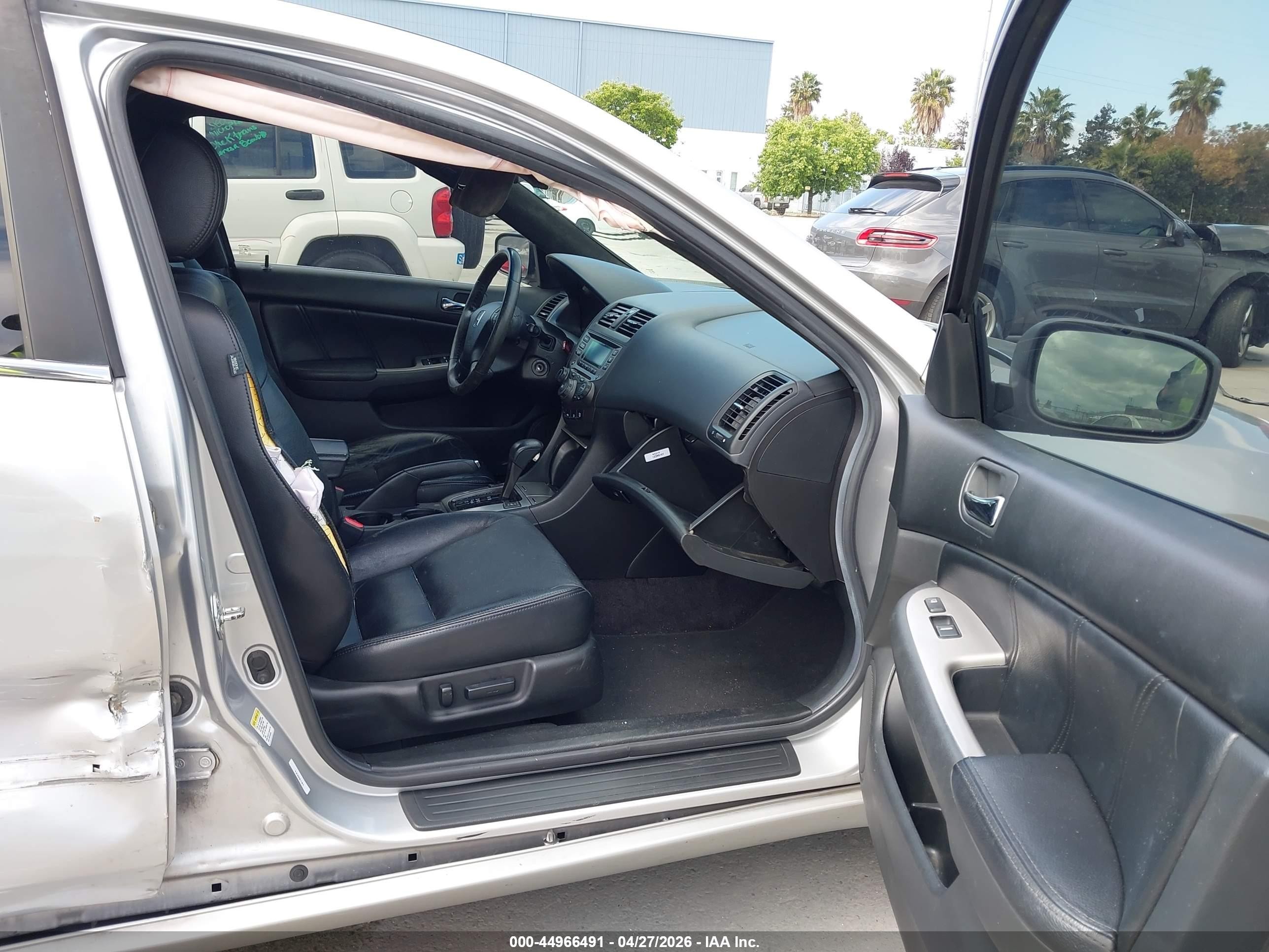 2007 Honda Accord 3.0 Ex Silver vin: 1HGCM66507A074080