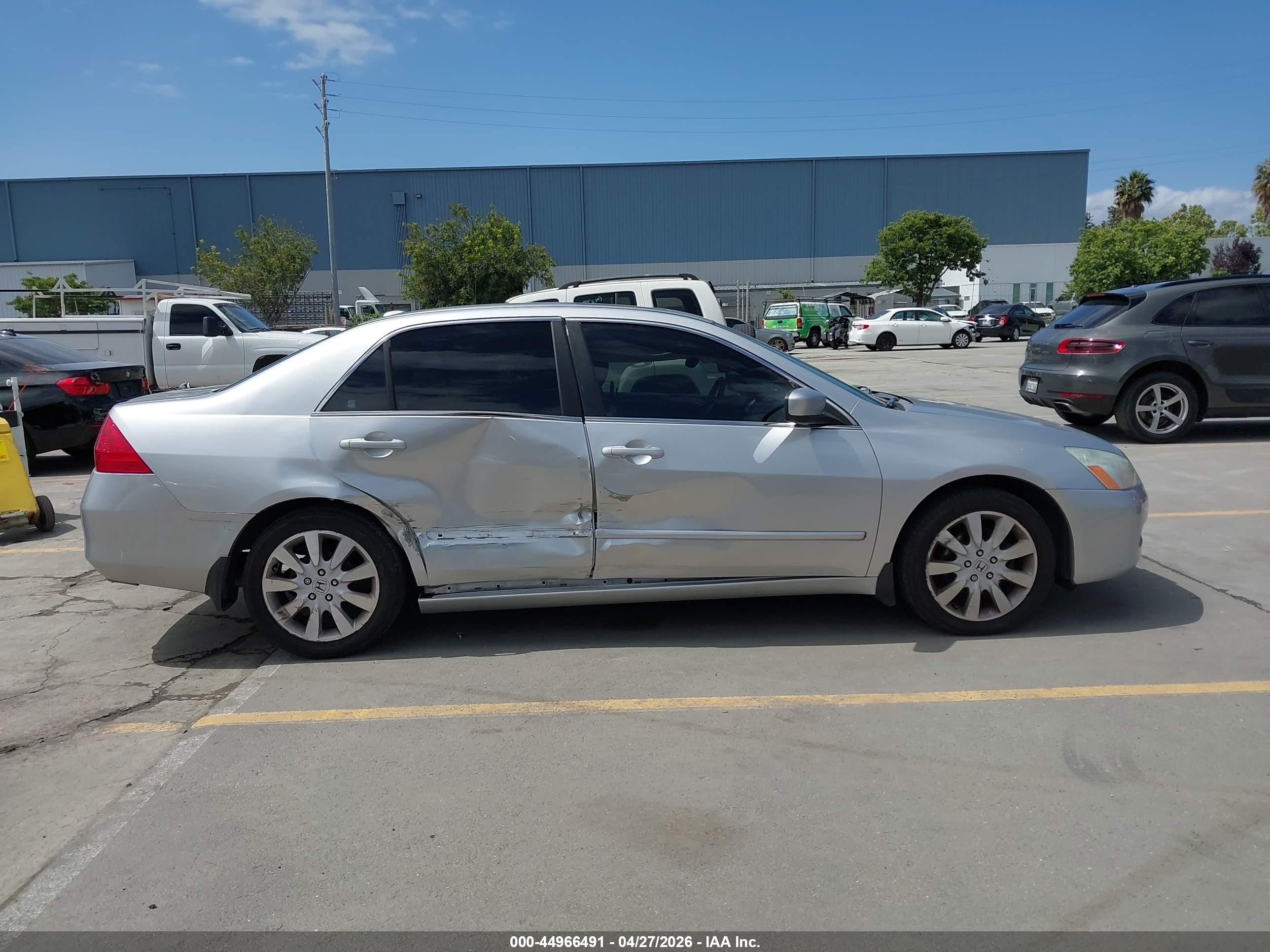 2007 Honda Accord 3.0 Ex Silver vin: 1HGCM66507A074080