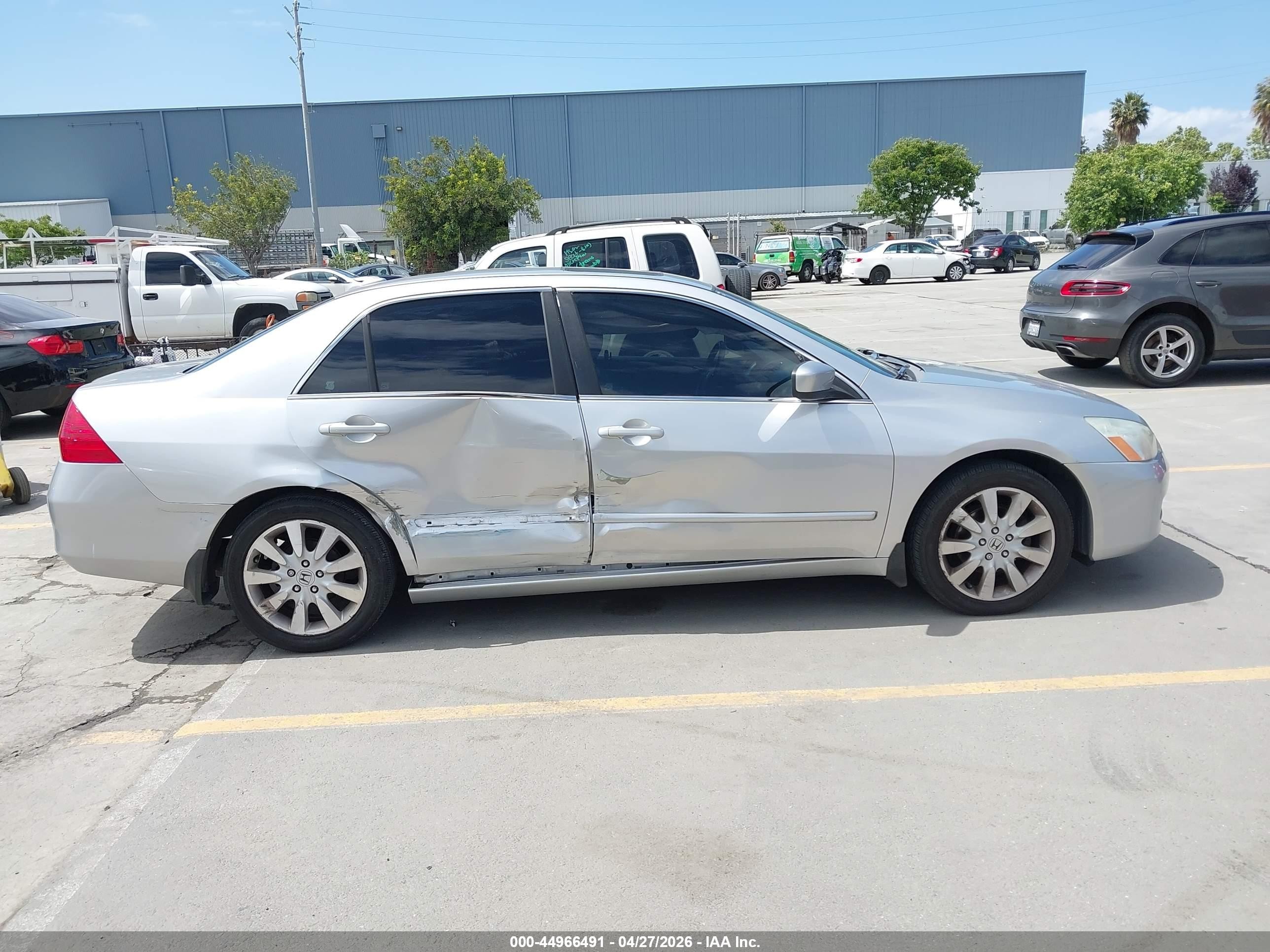 2007 Honda Accord 3.0 Ex Silver vin: 1HGCM66507A074080