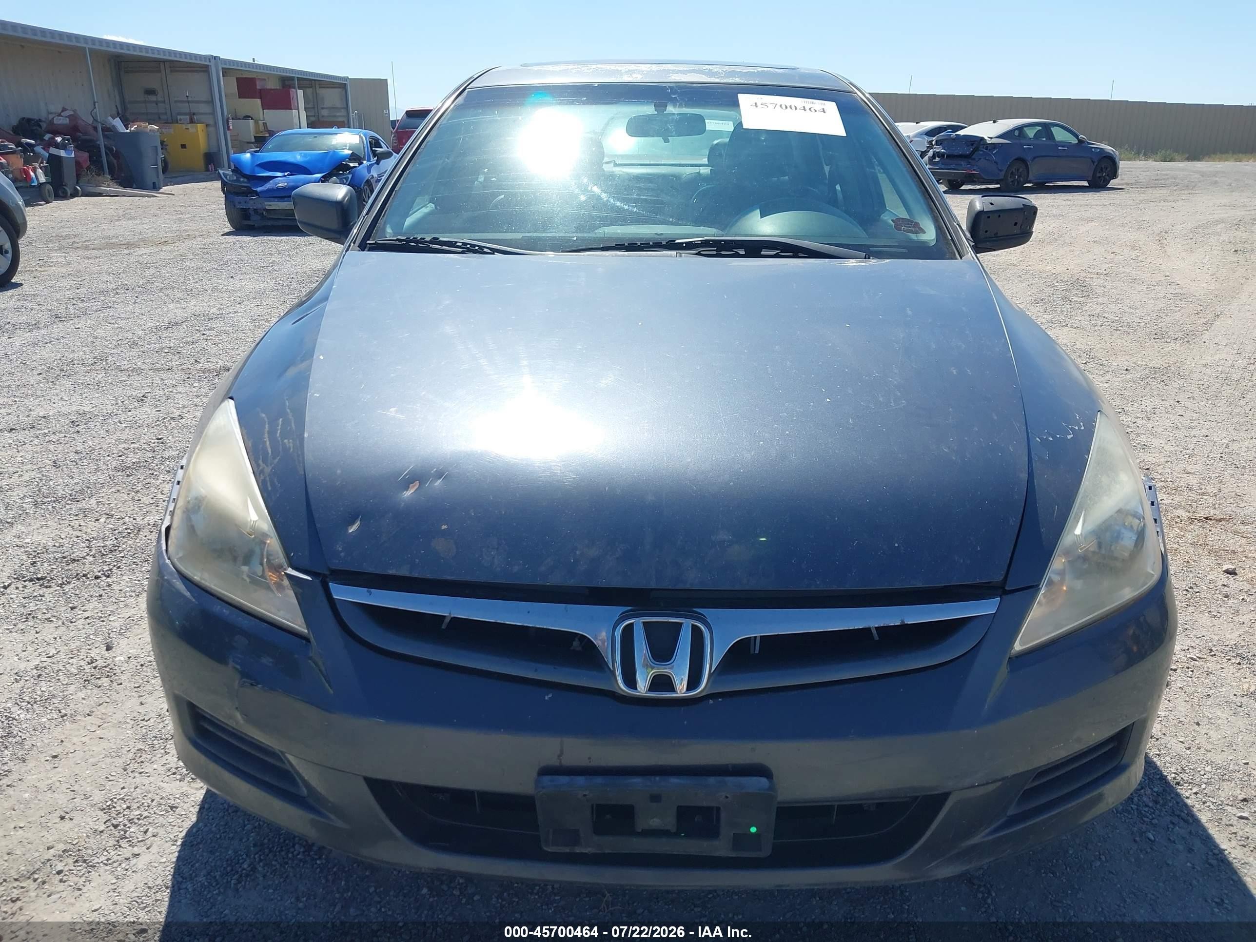 2007 Honda Accord 3.0 Ex Gray vin: 1HGCM66507A085287